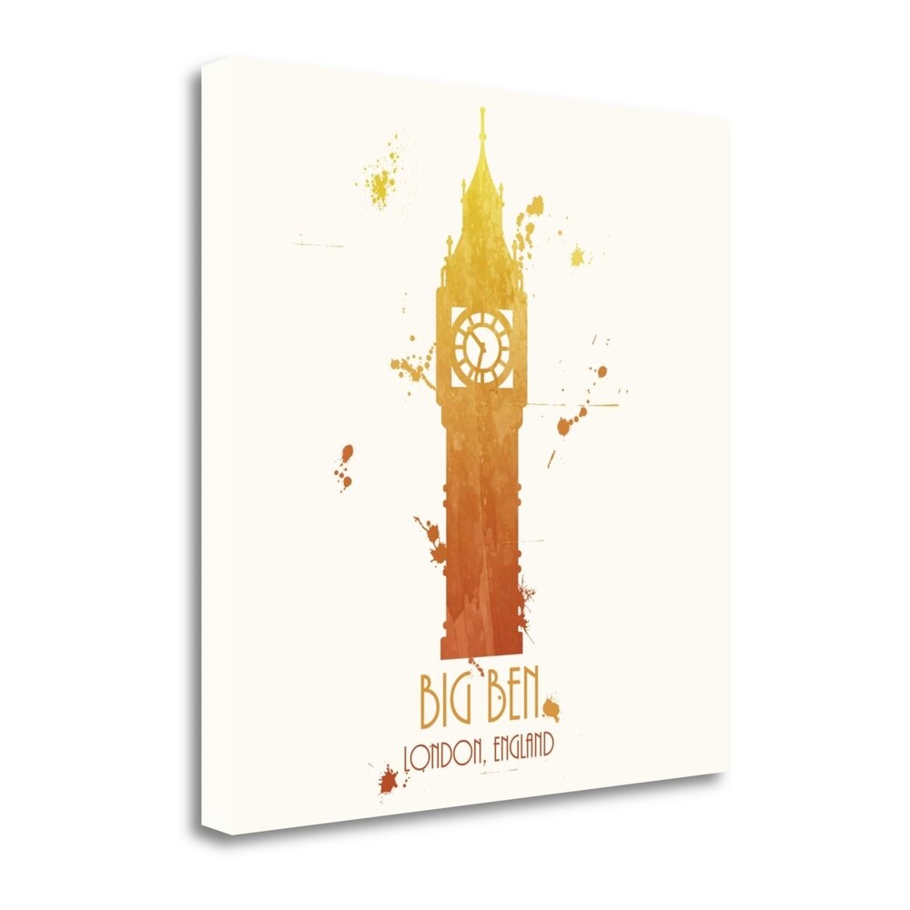 Big Ben by Anna Quach - Premium Fine Art Giclee Print on Gallery Wrapped Canvas - Ready to Hang Wall Decor for Living Room, Bedroom & Office