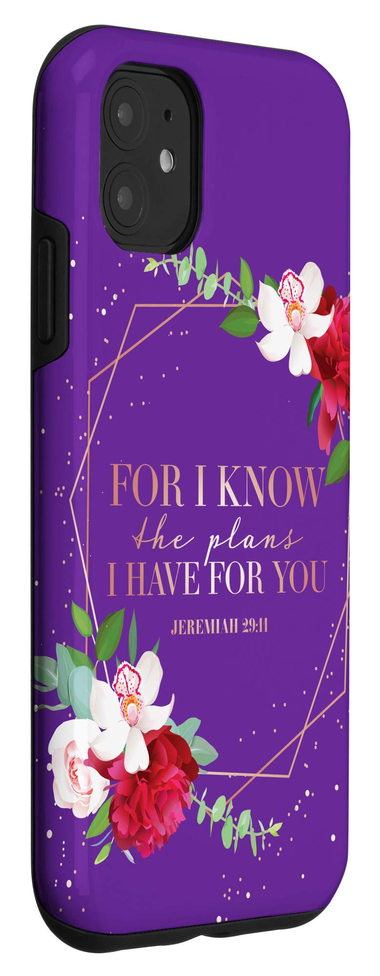 iPhone 11 Case with Jeremiah 29:11 Bible Verse - Inspirational Christian Gift for Women - Perfect for Church, Bible Study & Daily Faith Inspiration