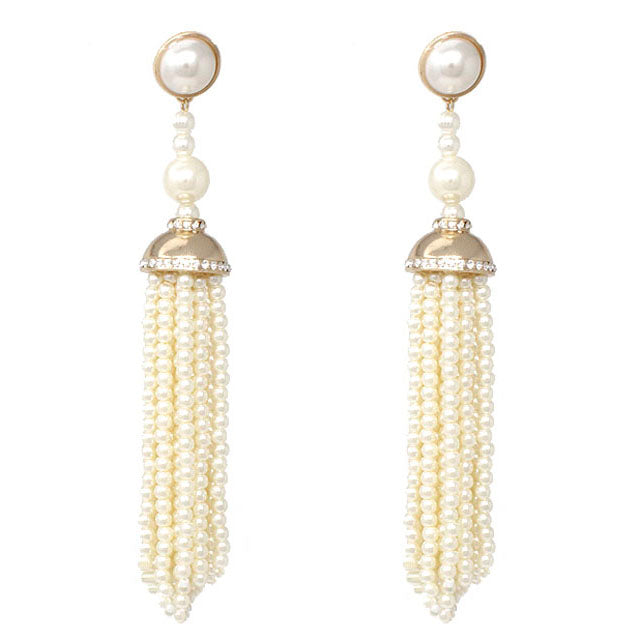 Chunky Pearl Earrings for Women - Trendy Fashion Statement Jewelry for Parties, Weddings & Everyday Wear