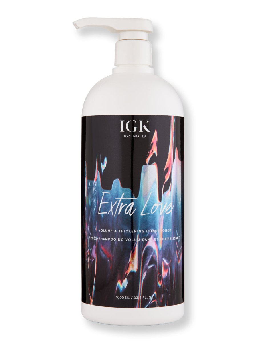 iGK Extra Love Volume & Thickening Conditioner for Fine Hair - Sulfate Free Hair Treatment for Fuller, Thicker Looking Hair - Daily Use for Women & Men - Home & Salon Quality
