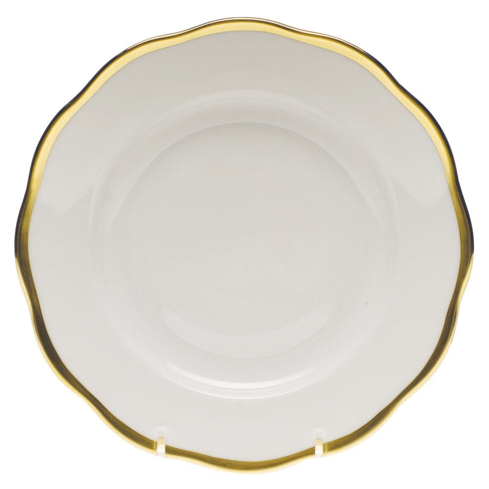 Herend Gwendolyn Gold Salad Plate - Fine Porcelain Dinnerware for Elegant Dining, Wedding Gifts & Special Occasions