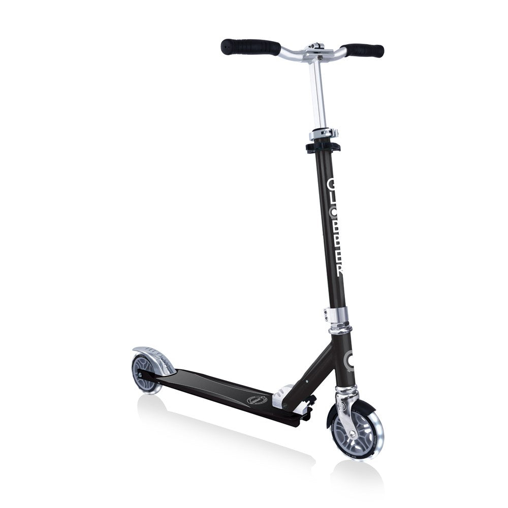 Globber Flow Element Scooter for Kids & Adults - Lightweight Foldable Kick Scooter with Adjustable Handlebar - Perfect for Commuting, School, Park & Outdoor Fun