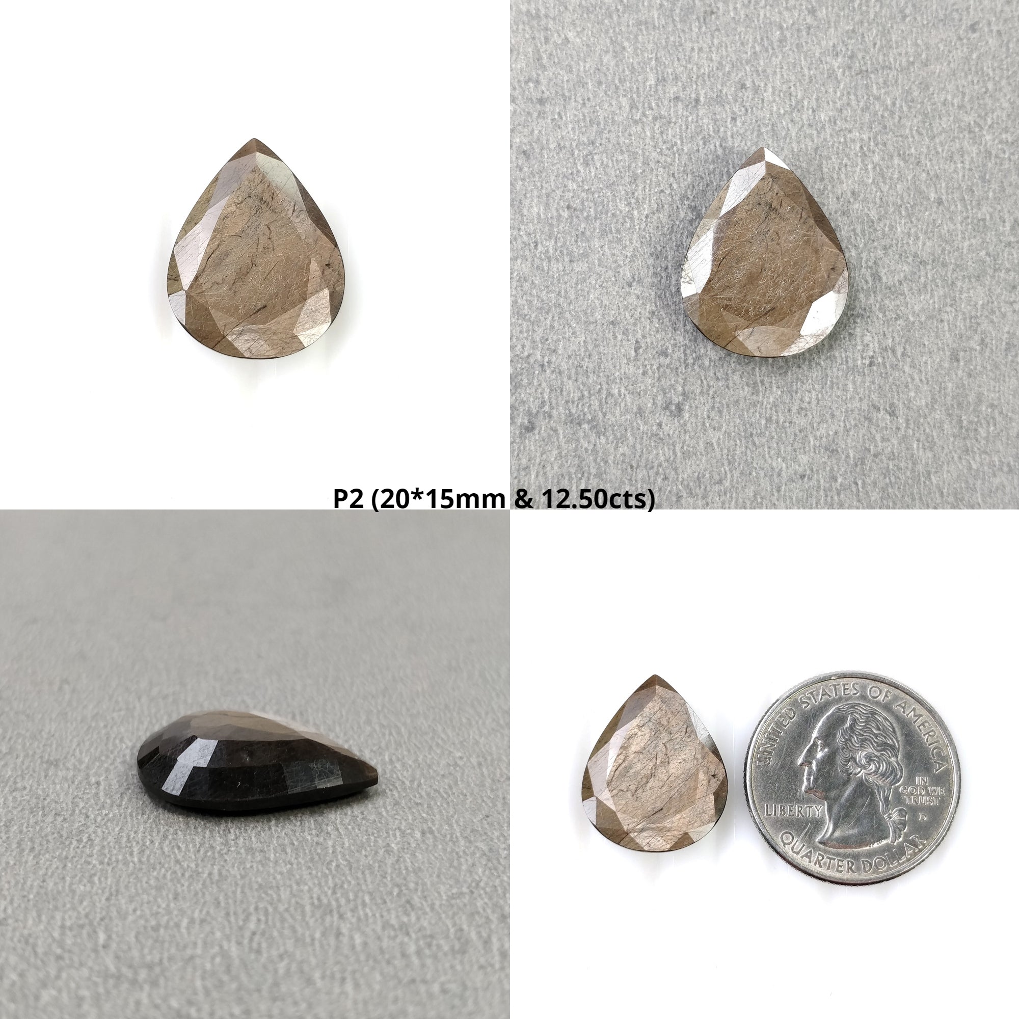 Natural Untreated Golden Brown Chocolate Sapphire Gemstone Pair - Pear Shape, Normal Cut | Ideal for Jewelry Making, Engagement Rings & Unique Gifts (Video Included)