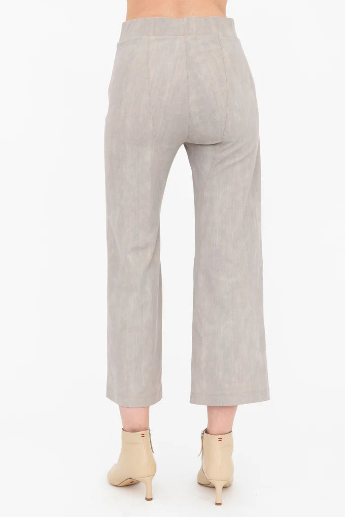 Bixby Women's Cropped Jeans - High Waist Slim Fit Denim Pants in Ash Gray | Casual Wear for Everyday Outfits & Street Style