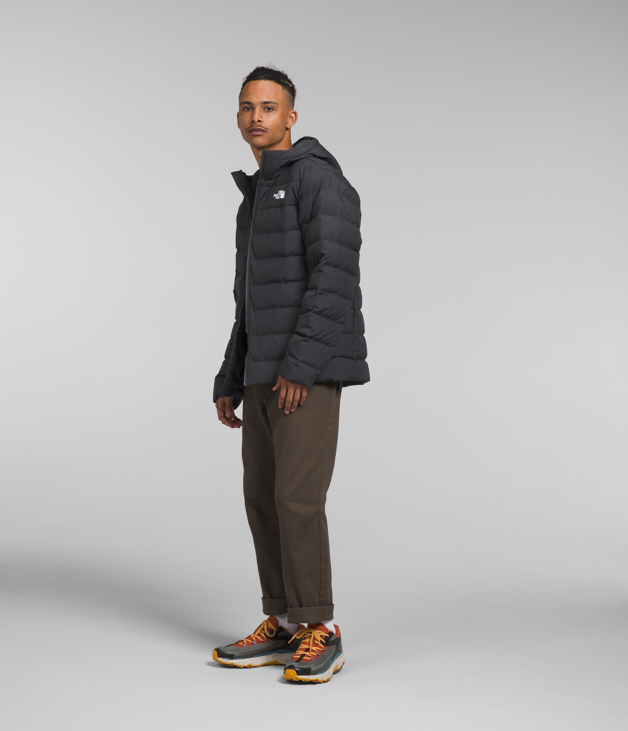 THE NORTH FACE Aconcagua 3 Hoodie for Men - Lightweight Fleece Jacket with Hood for Hiking, Camping & Outdoor Adventures