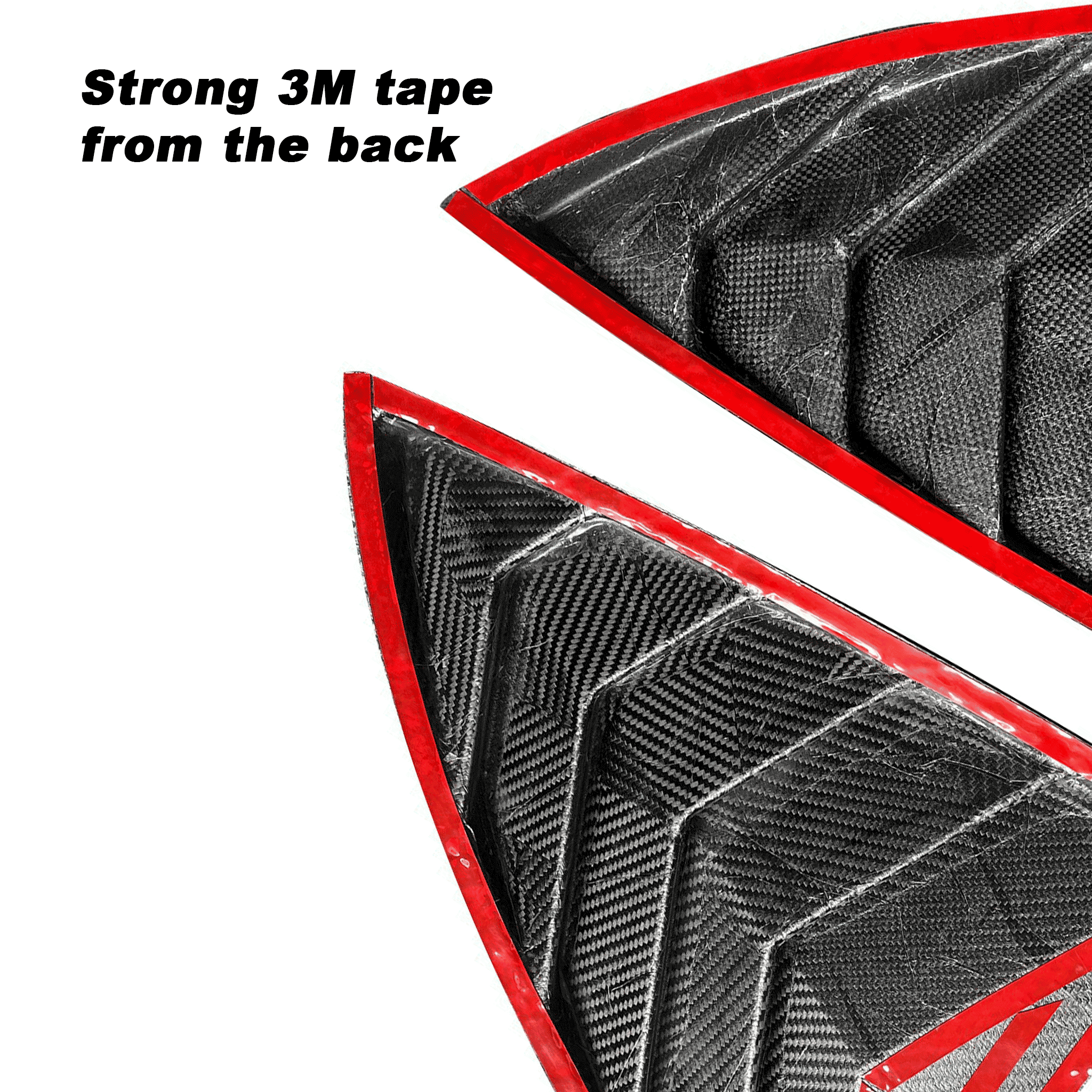 Premium Real Carbon Fiber Rear Side Window Louvers for Tesla Model Y 2020-2025 | High-Performance Aerodynamic Racing Design | Enhances Style & Vehicle Aerodynamics | Perfect for Car Enthusiasts & Street Racing
