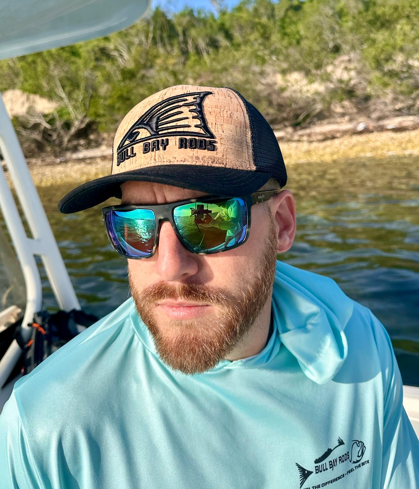 Classic Cork Trucker Hat - Redtail BBR - Vintage Style Baseball Cap for Men & Women - Perfect for Outdoor Activities, Hiking, and Casual Wear