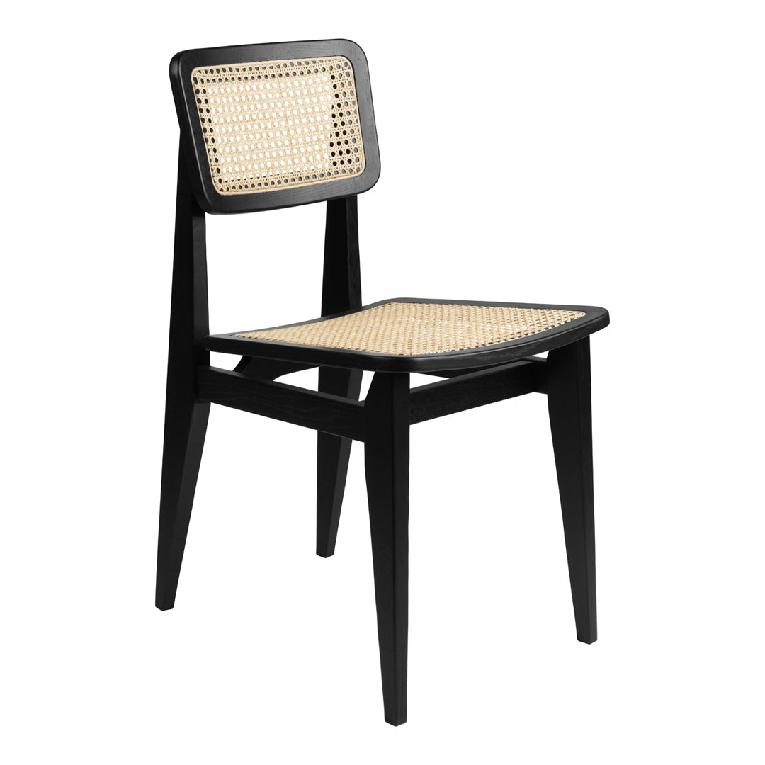 French Cane Dining Chair - Elegant C-Shaped Design for Kitchen, Dining Room & Patio - Comfortable & Stylish Seating Solution