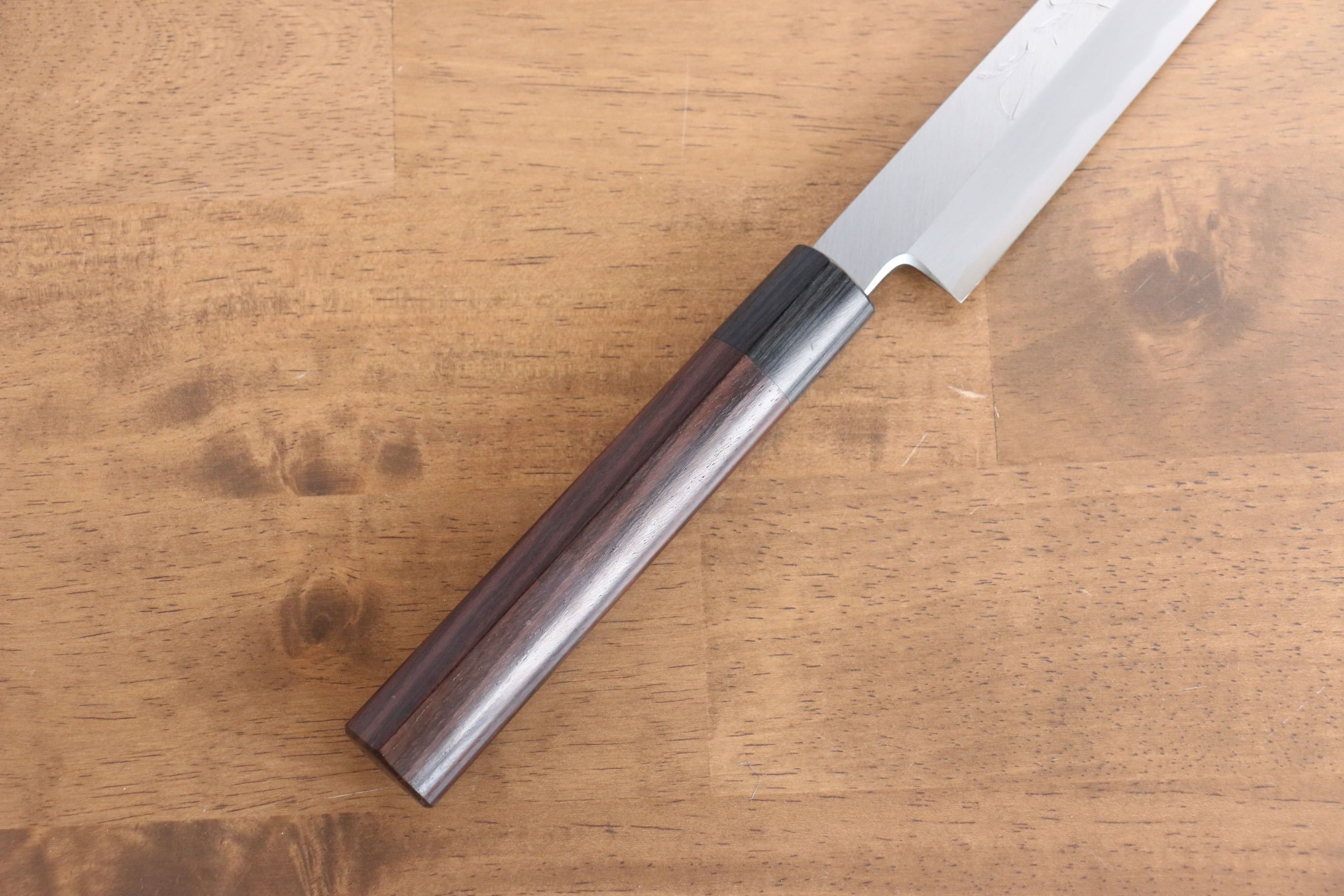 Premium Jikko White Steel No.2 Kiritsuke Yanagiba Knife 270mm with Exquisite Shitan Handle - Perfect for Sushi Chefs & Japanese Cuisine Enthusiasts