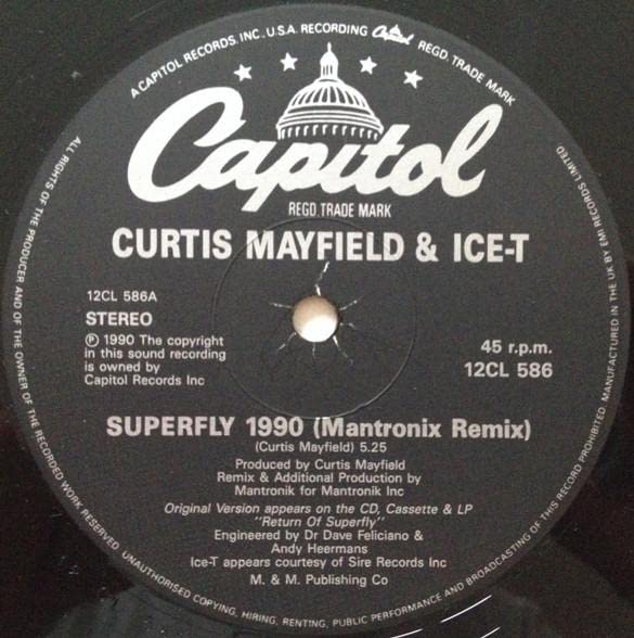 Superfly Soundtrack by Ice T & Curtis Mayfield - 1990 Edition | Classic Hip-Hop & Soul Vinyl Record for Music Collectors & Retro Enthusiasts