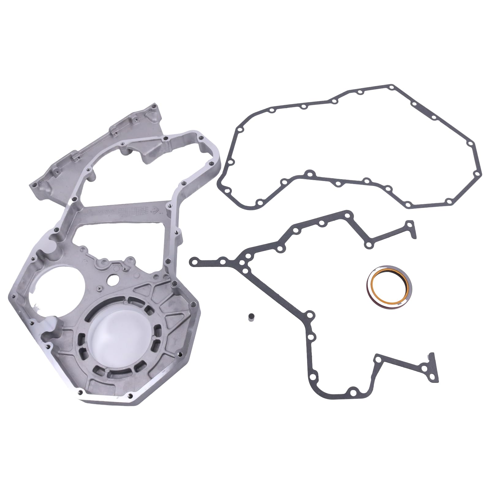 Dodge 5.9L Cummins Front Timing Gear Housing Cover Gasket Kit with Oil Seal & Pin - Compatible with Part Numbers 3941911 3923898 3917801 3920519 - Perfect for Engine Repair & Maintenance