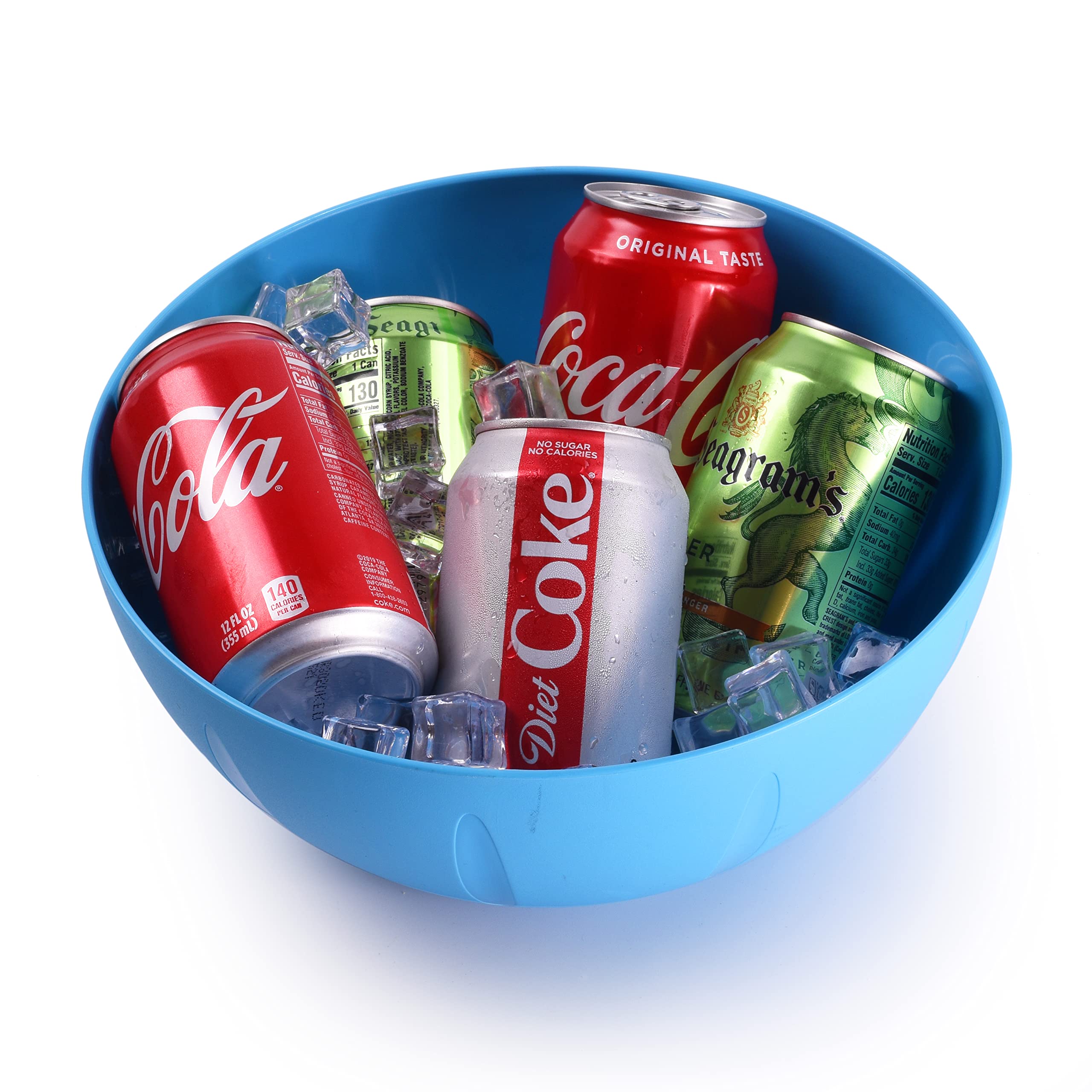 YBM HOME 8-Inch Plastic Mixing Bowls Set of 6 - Microwave Safe for Kitchen & Picnic