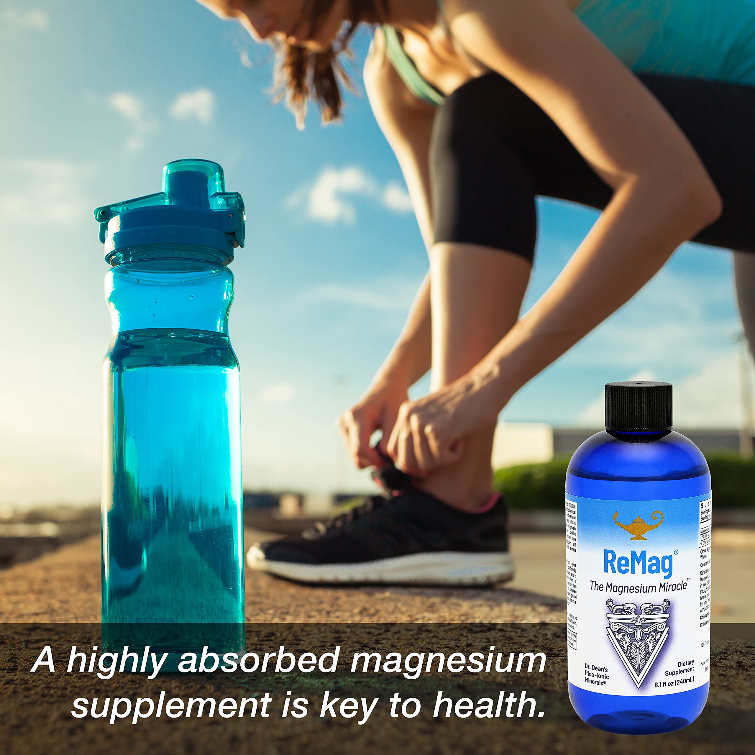 RnA ReSet - ReMag Liquid Magnesium Supplement 16oz + Vitamin C Reset Bundle with Mixed Berry Powder - Supports Muscle Recovery, Stress Relief & Immune Boost - Perfect for Athletes & Wellness Enthusiasts