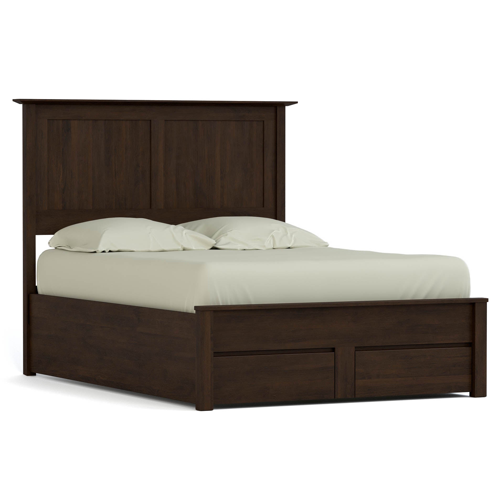 Gable Road Storage Bed - Queen Size Platform Bed with Underbed Storage Drawers for Small Spaces | Perfect for Apartments, Dorms & Guest Rooms