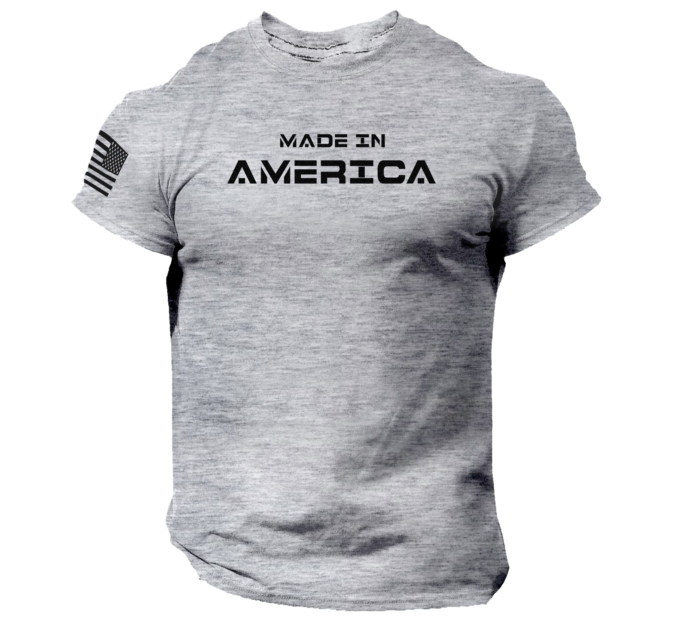 American Made Men's T-Shirt - Patriotic USA Flag Graphic Tee for Men | Casual Wear, 4th of July, Independence Day