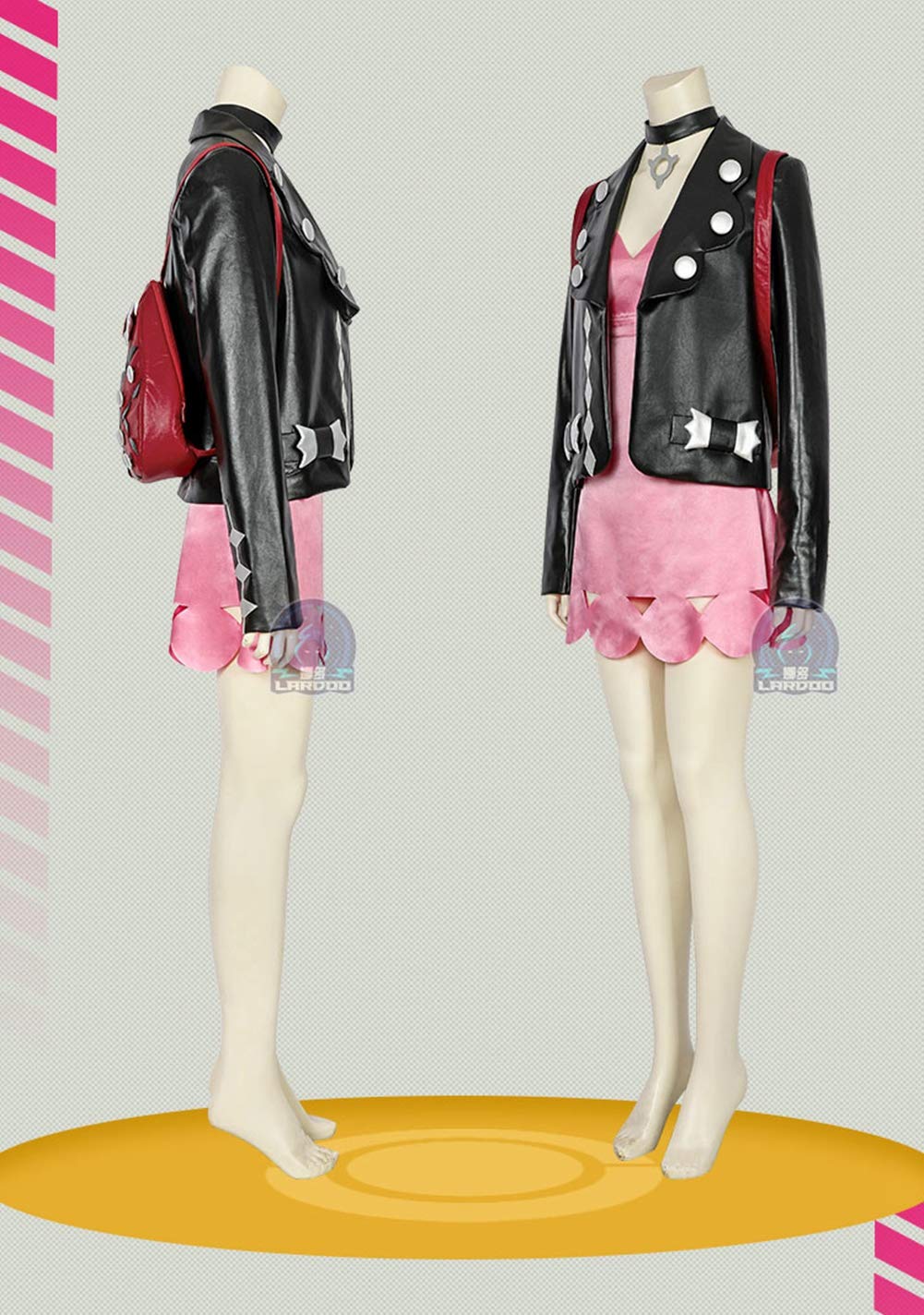 Anime Marnie Cosplay Costume Full Set - Leather Jacket & Bag for Halloween, New Year Party, Comic Con & Cosplay Events | Perfect for Anime Fans & Costume Performances