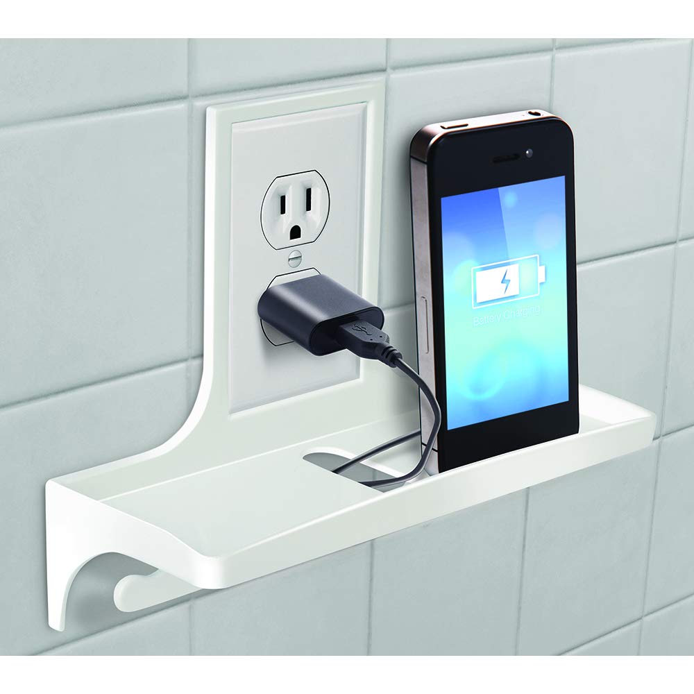 Jobar Ideaworks Wall Outlet Organizer - Cord Management Solution for Home & Office | Keep Cables Neat & Tidy | Perfect for Bedroom, Living Room, Kitchen