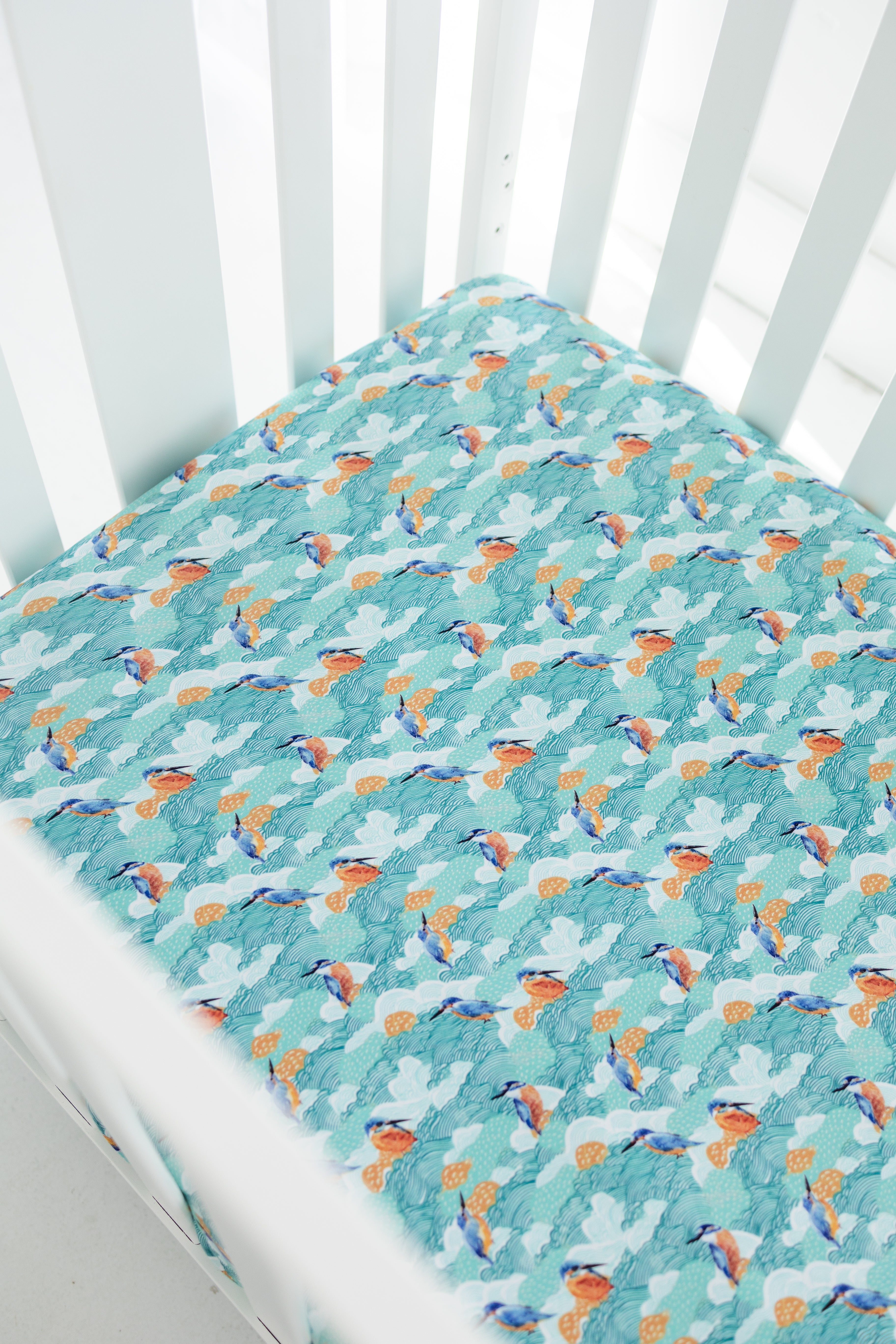 Halcyon Days Soft Organic Cotton Crib Sheet - Breathable & Hypoallergenic Baby Bedding for Nursery, Toddler & Infant Crib - Perfect for Daycare, Travel & Home Use