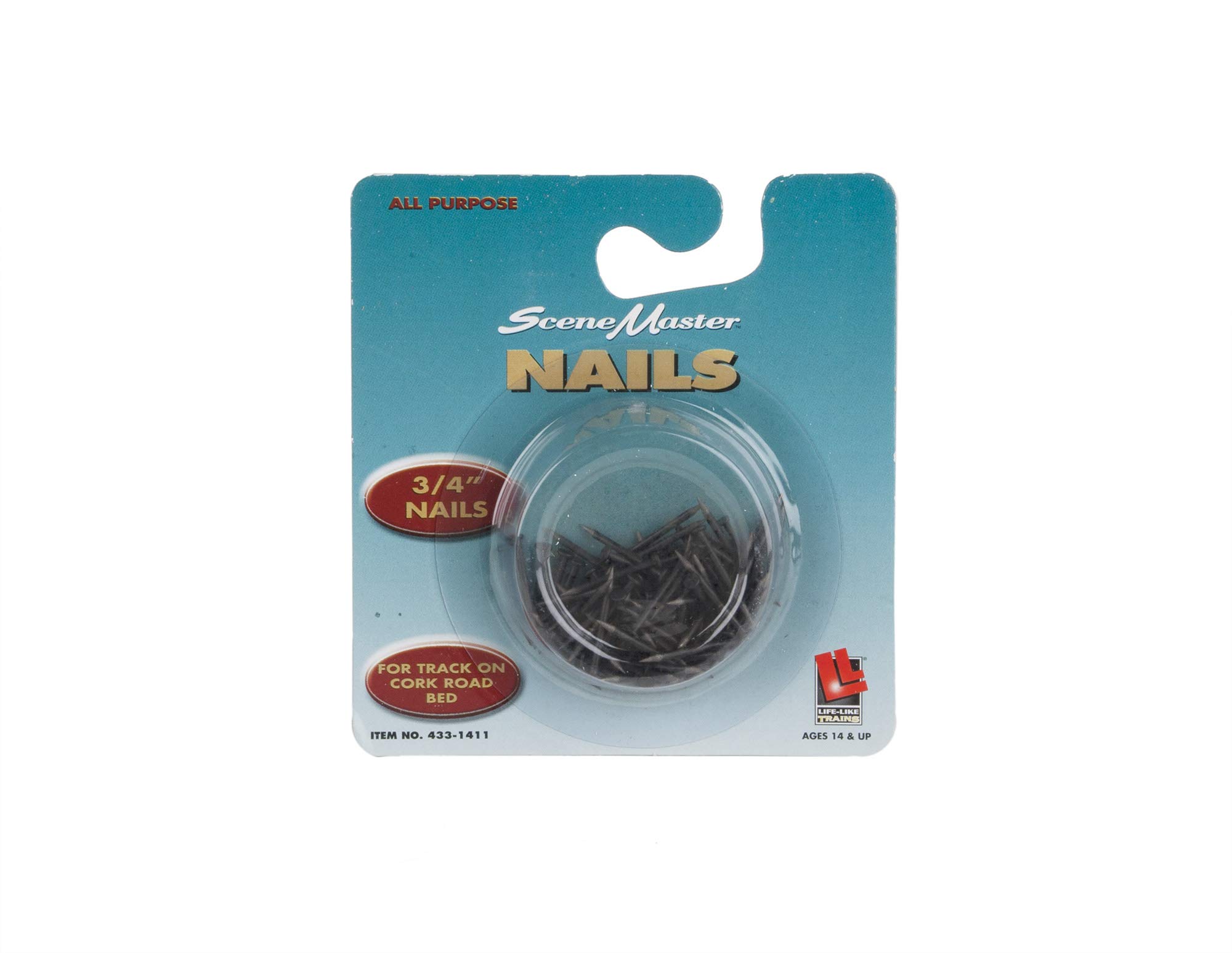 SceneMaster Track Nails for Cork Boards - Heavy Duty Push Pins for Office, Home & School Bulletin Boards - Perfect for Hanging Photos, Notes & Decorations