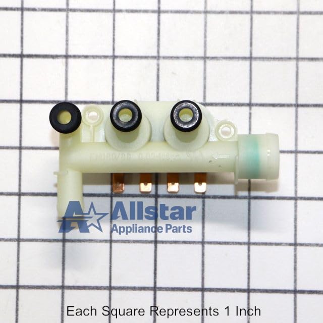 12001930 Washing Machine Water Inlet Valve Replacement Part - Universal Fit for Most Brands - Easy DIY Installation for Laundry Room & Home Appliance Repair