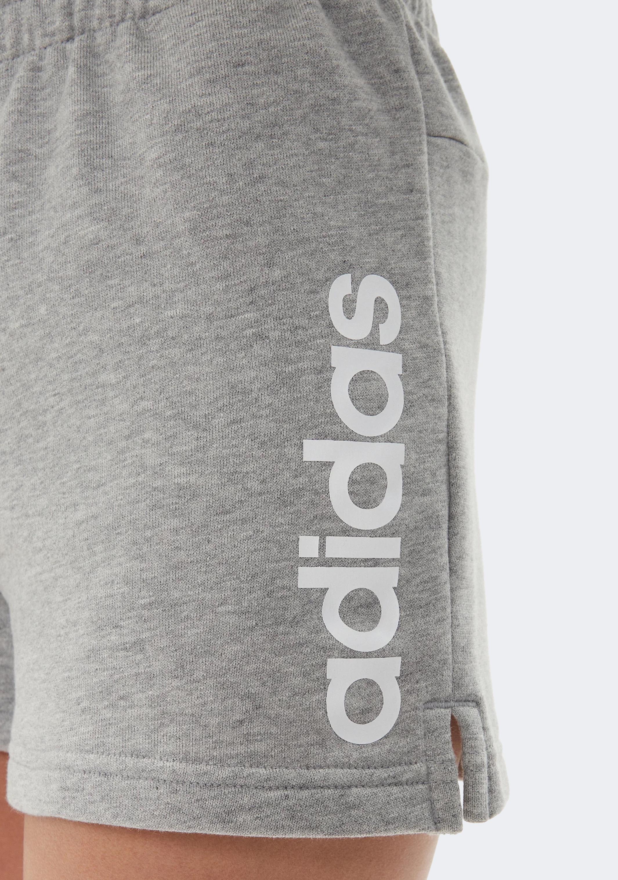 Adidas Women's Essentials Slim Logo Shorts - Comfortable Athletic Shorts for Running, Yoga & Gym Workouts - Perfect for Casual Wear & Sports Activities