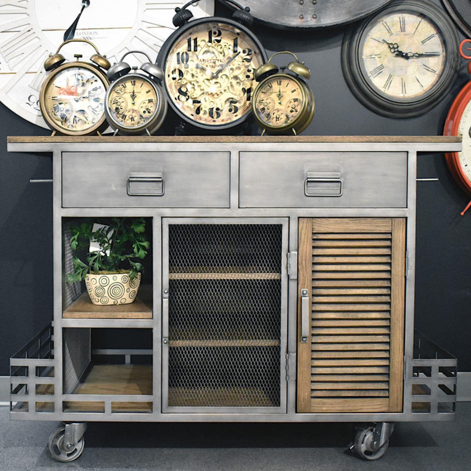 Yosemite Kitchen Island Cart - Stylish & Functional for Small Spaces