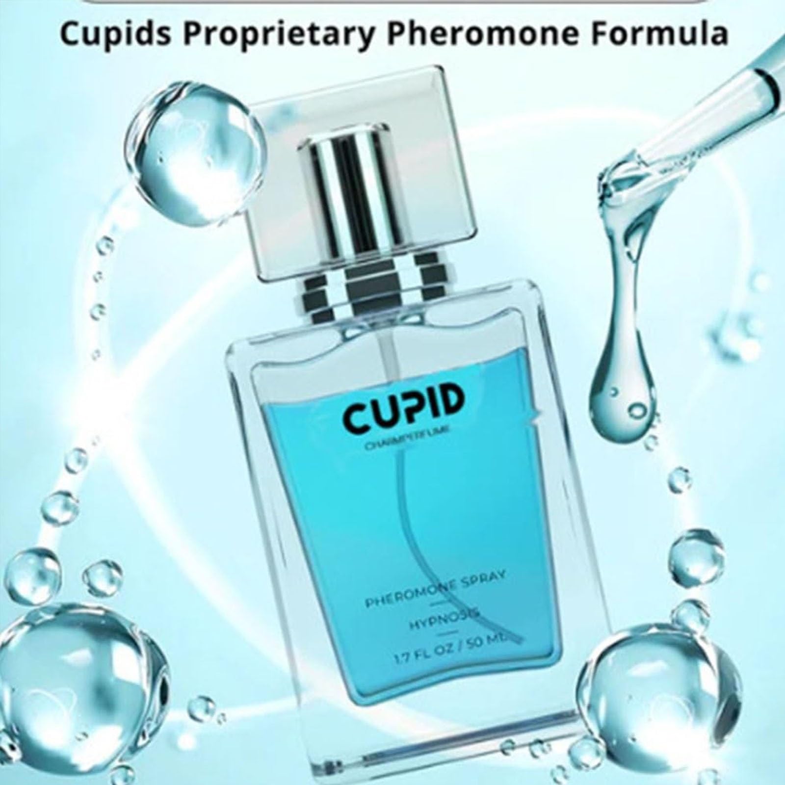 Best Cupid Cologne for Men - Hypnosis & Pheromone Perfume Fragrance (1.7 oz) - Attract Women, Date Night, Special Occasions, Romantic Gifts for Him