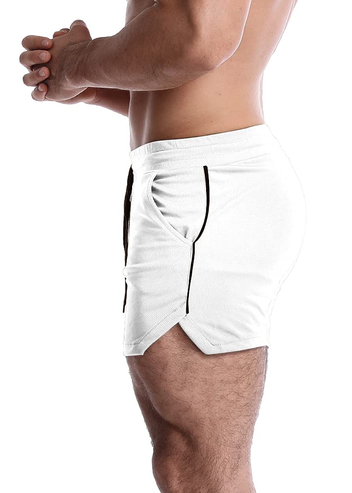 EVERWORTH Men's 5 Inch Inseam Workout Shorts - Quick Dry Athletic Gym Shorts for Bodybuilding, Running & Training - Lightweight Breathable Casual Sports Shorts for Gym, Jogging & Outdoor Activities