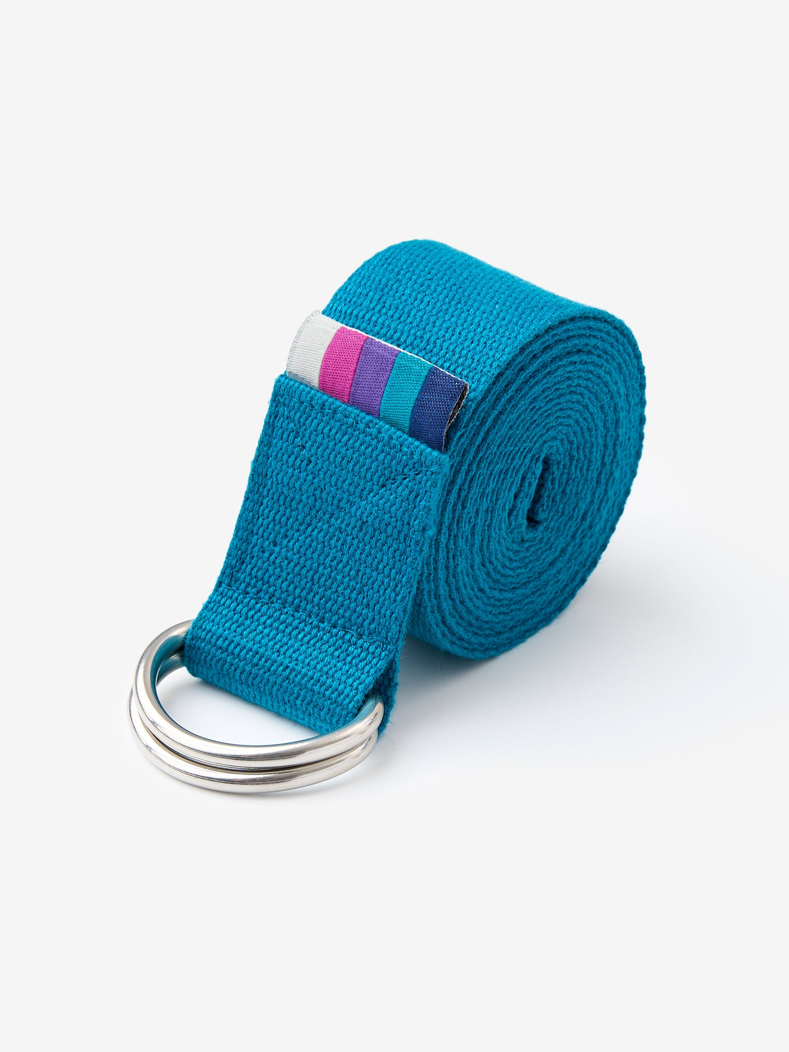 Organic Cotton D-Ring Yoga Belt for Stretching & Flexibility | Premium Yoga Accessory for Home & Studio Practice | Eco-Friendly & Comfortable
