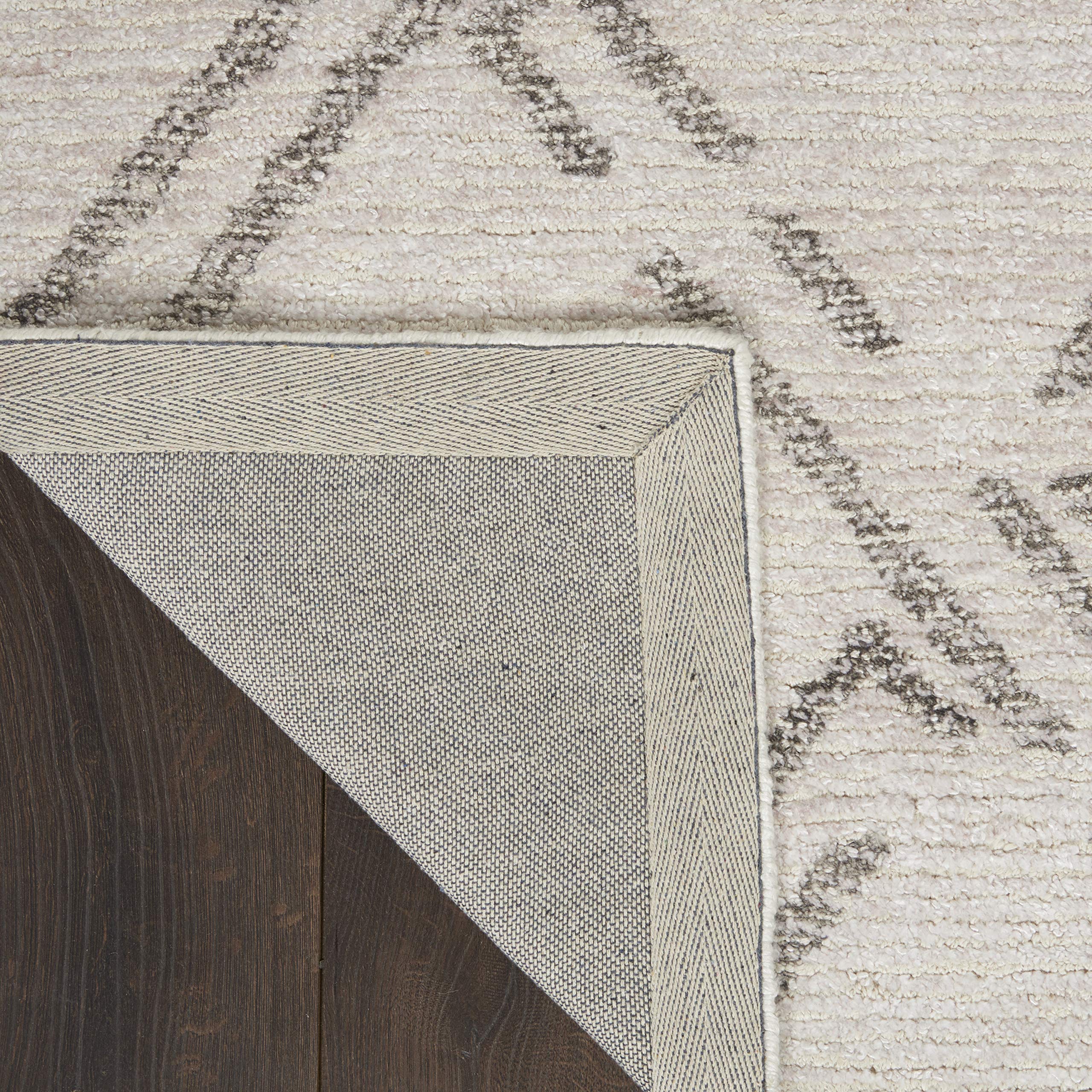 Nourison Venosa Modern Ivory/Grey 3'9