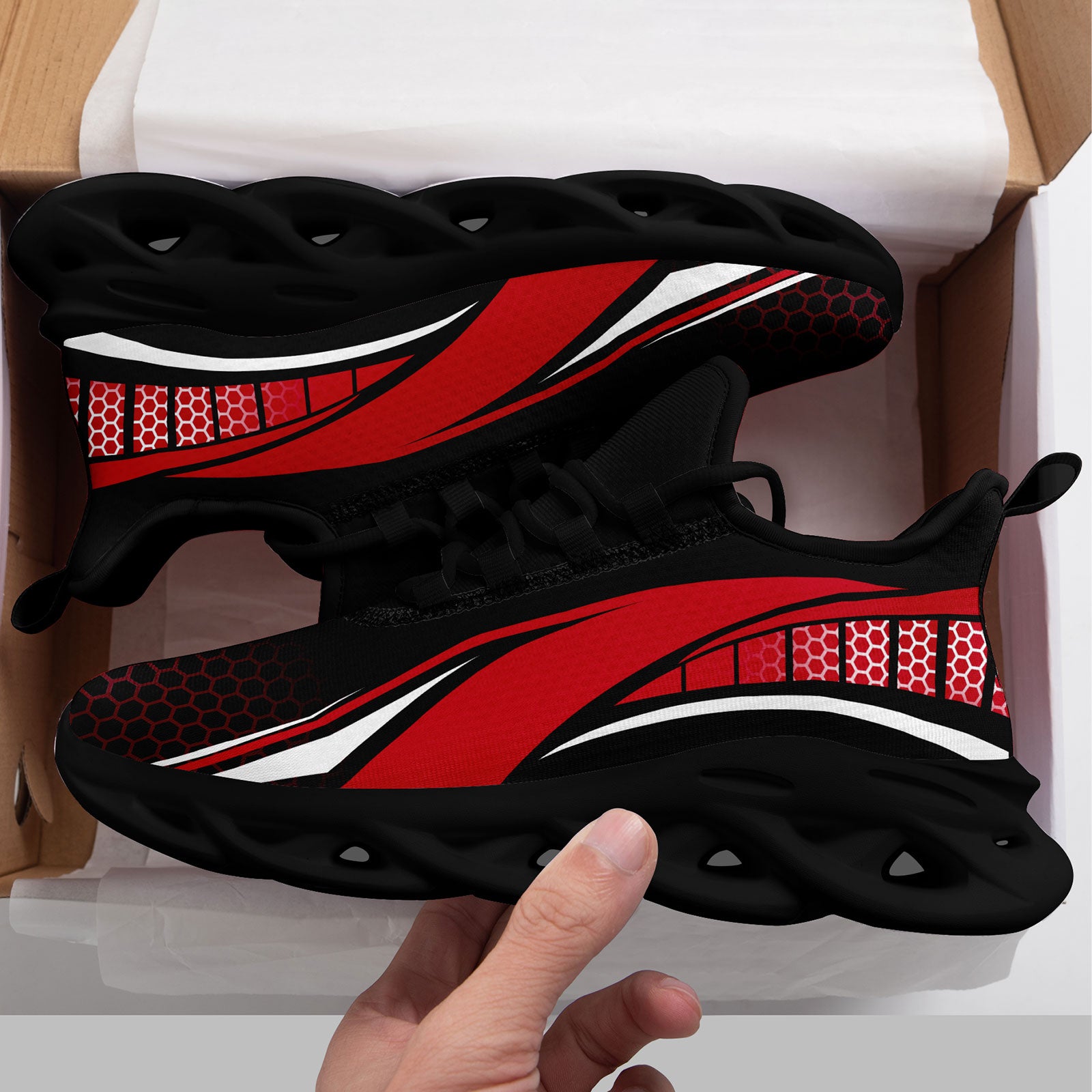 Custom Maxsoul Personalized Sneakers - Breathable Lightweight Running Shoes for Men & Women | Gym Workout, Jogging, Casual Wear (Style: FN003 E025022, Size 8)