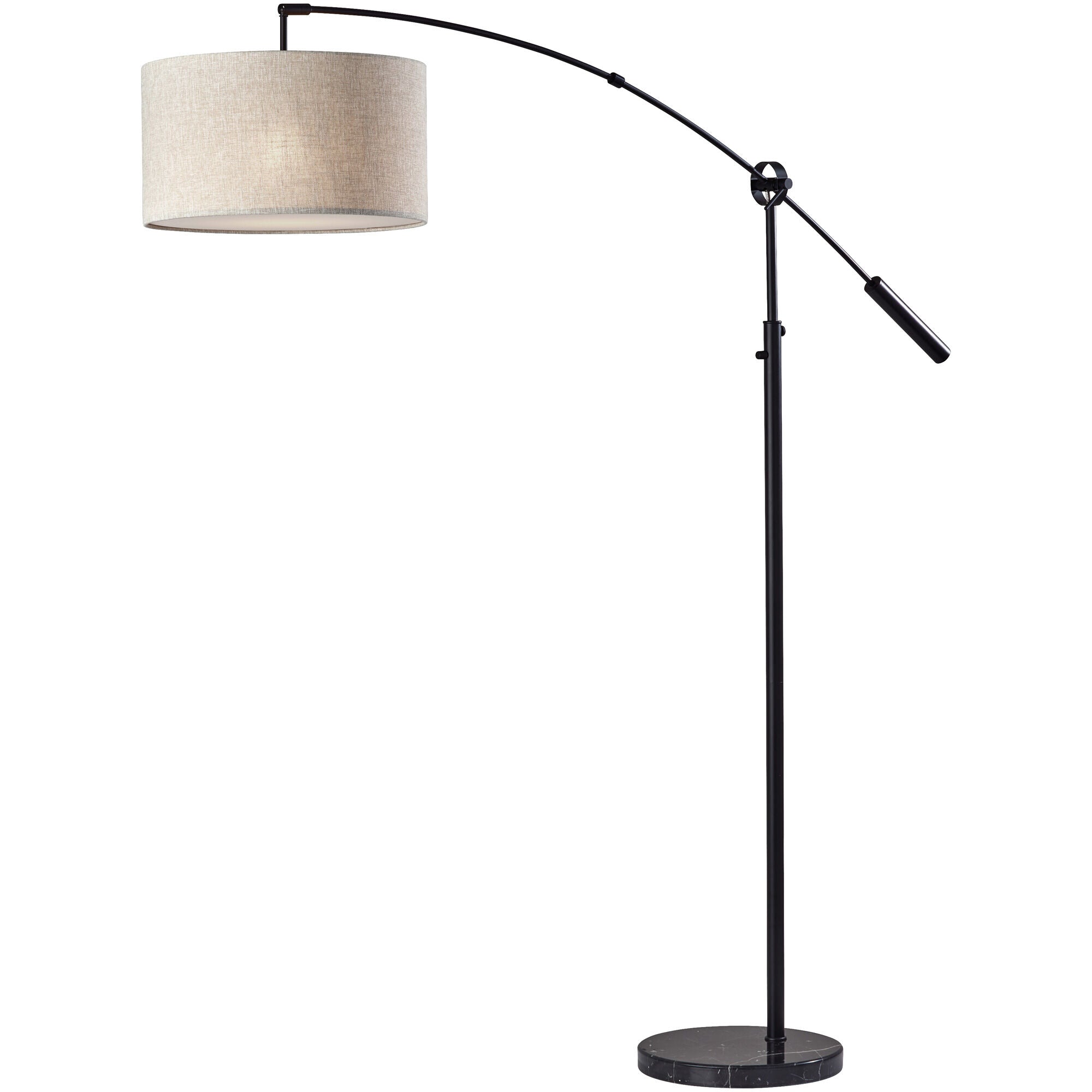 Adler Arc Floor Lamp - Modern Adjustable Standing Light for Living Room, Bedroom & Office - Perfect for Reading, Working & Ambient Lighting