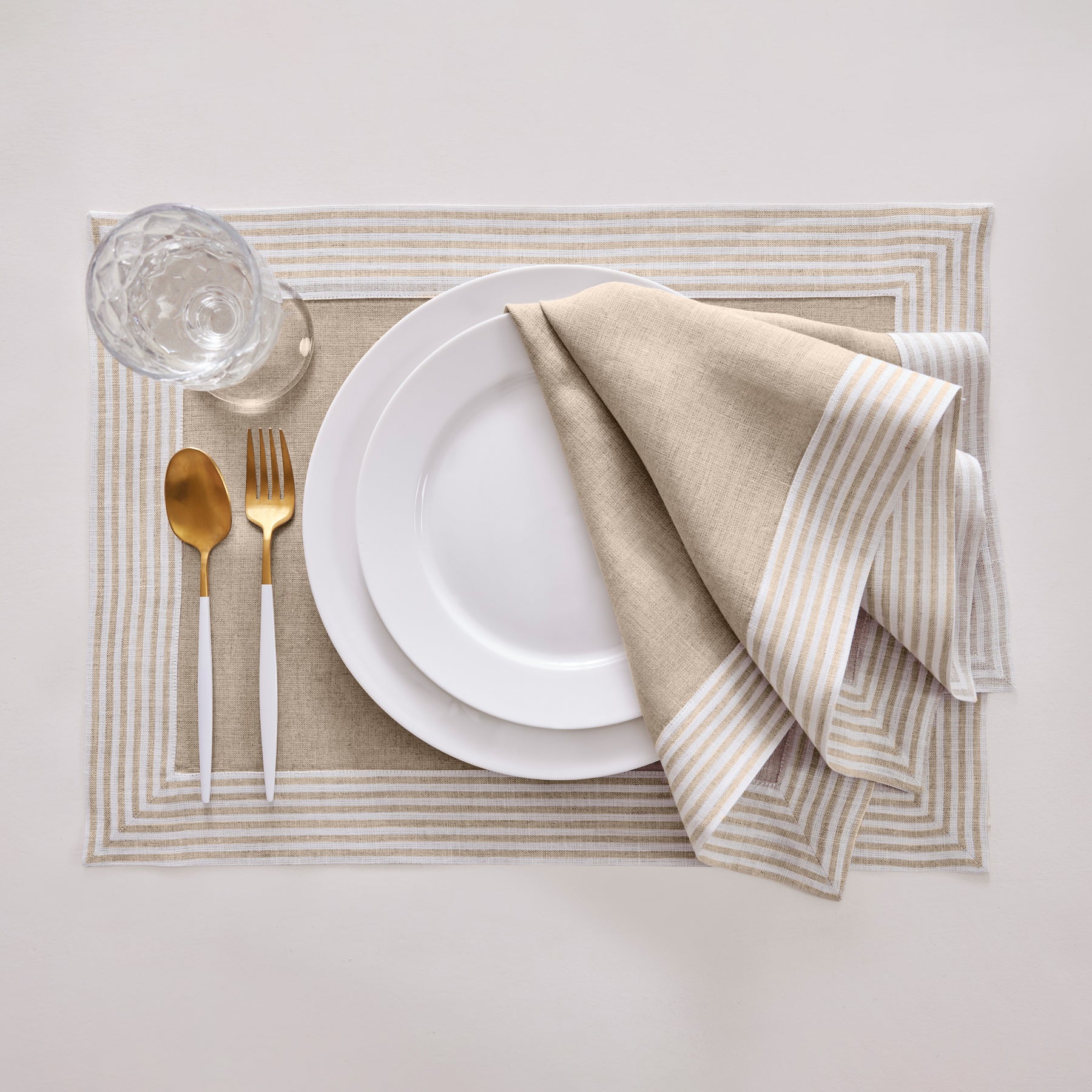 Premium Lucca Napkins - Set of 4 Soft Cotton Dinner Napkins for Formal Dining, Parties & Everyday Use