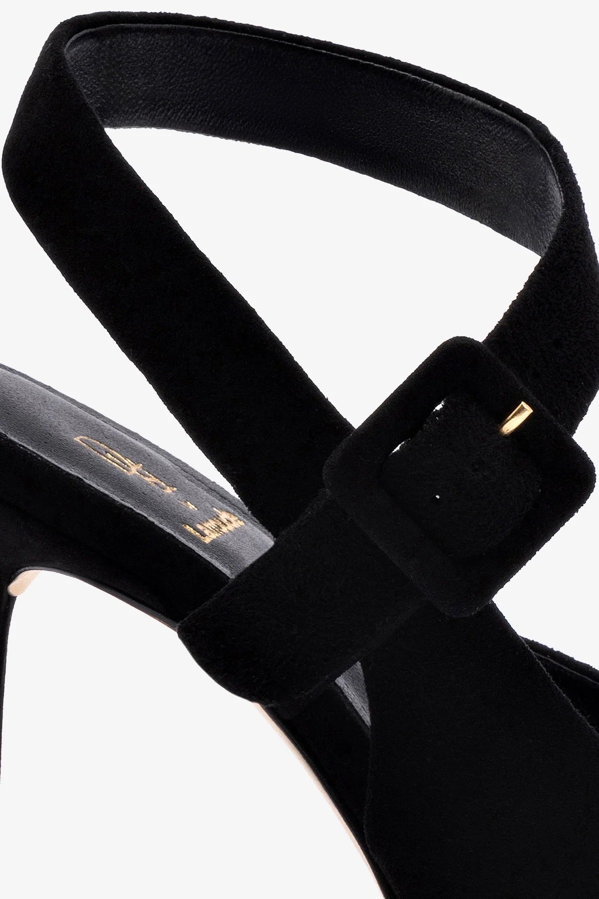 Deena By Larroudé Black Suede Pumps - Elegant Women's Heels for Work, Party & Special Occasions