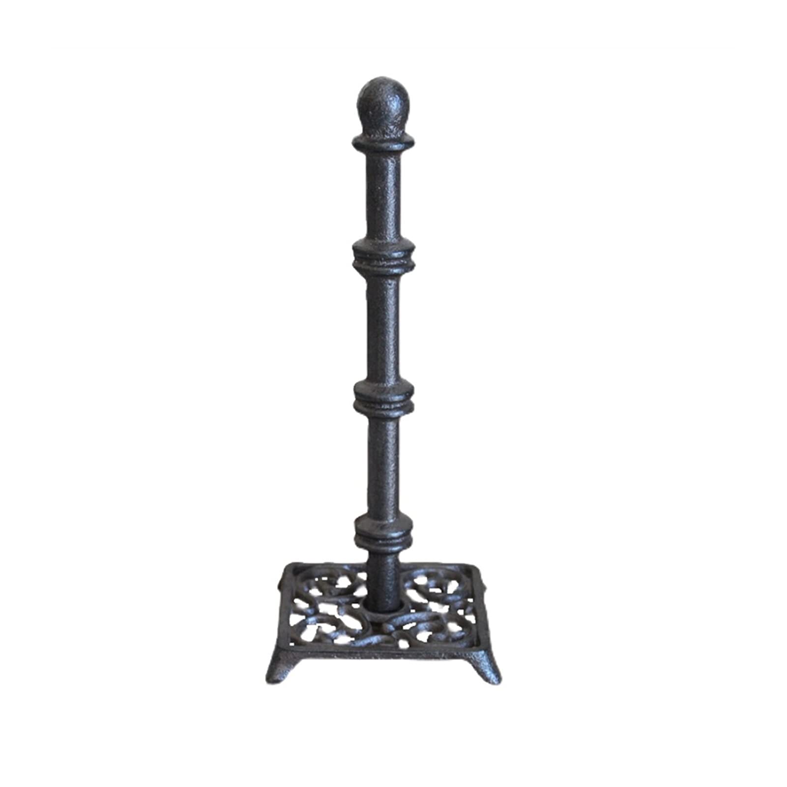 Cast Iron Paper Towel Holder Stand - Sturdy Kitchen Roll Dispenser for Countertops | Perfect for Kitchens, Restaurants & Outdoor Dining Areas