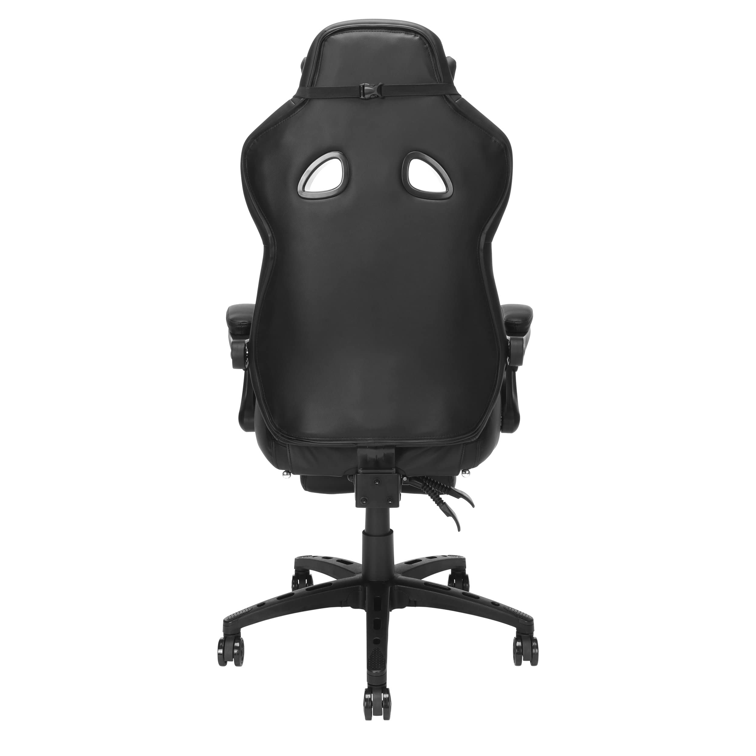 RESPAWN 110 Pro Ergonomic Gaming Chair with Adjustable Footrest & Headrest - Reclining Computer Desk Chair for Adults - Black - Perfect for PC Gaming, Office Work & Home Entertainment