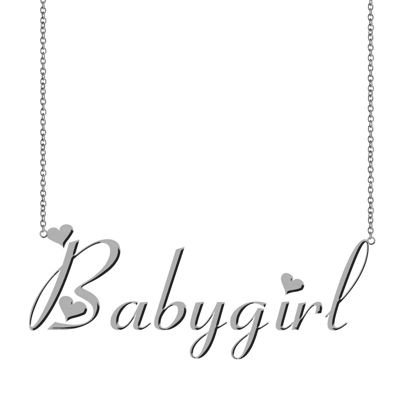 ZAloha Custom Name Necklace - Personalized Engraved Pendant Jewelry for Women | Perfect Gift for Birthday, Anniversary & Valentine's Day