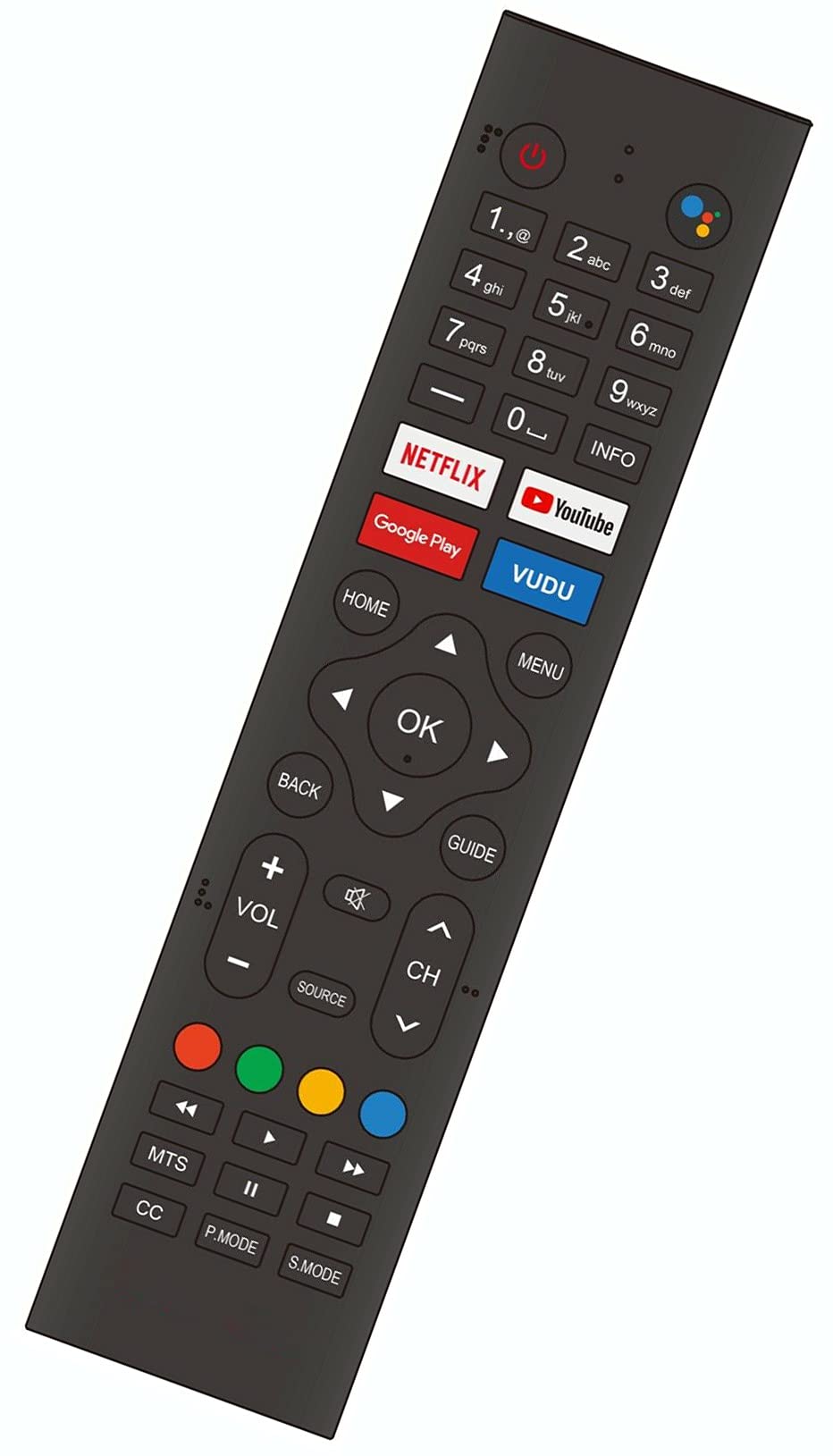 Sceptre Smart Android TV Remote Control Replacement - Compatible with Models Without Google Assistant Function | Perfect for Home Entertainment & Easy TV Navigation