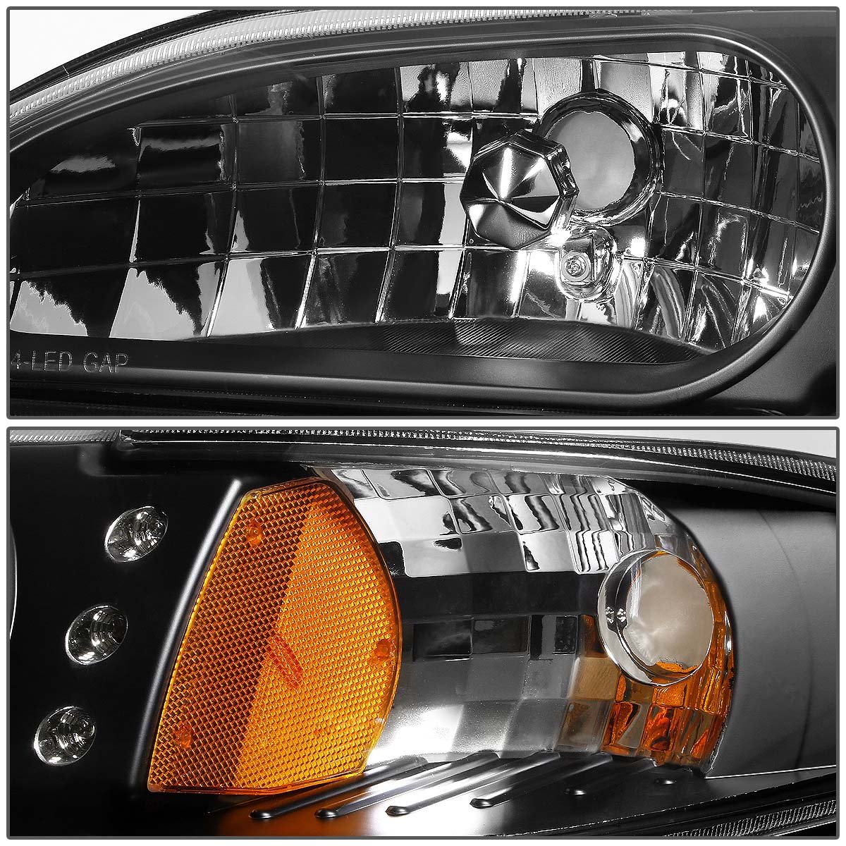 DNA MOTORING LED DRL Front Bumper Headlights - Replacement Daytime Running Lights for Cars & Trucks - Perfect for Enhanced Visibility & Style Upgrade
