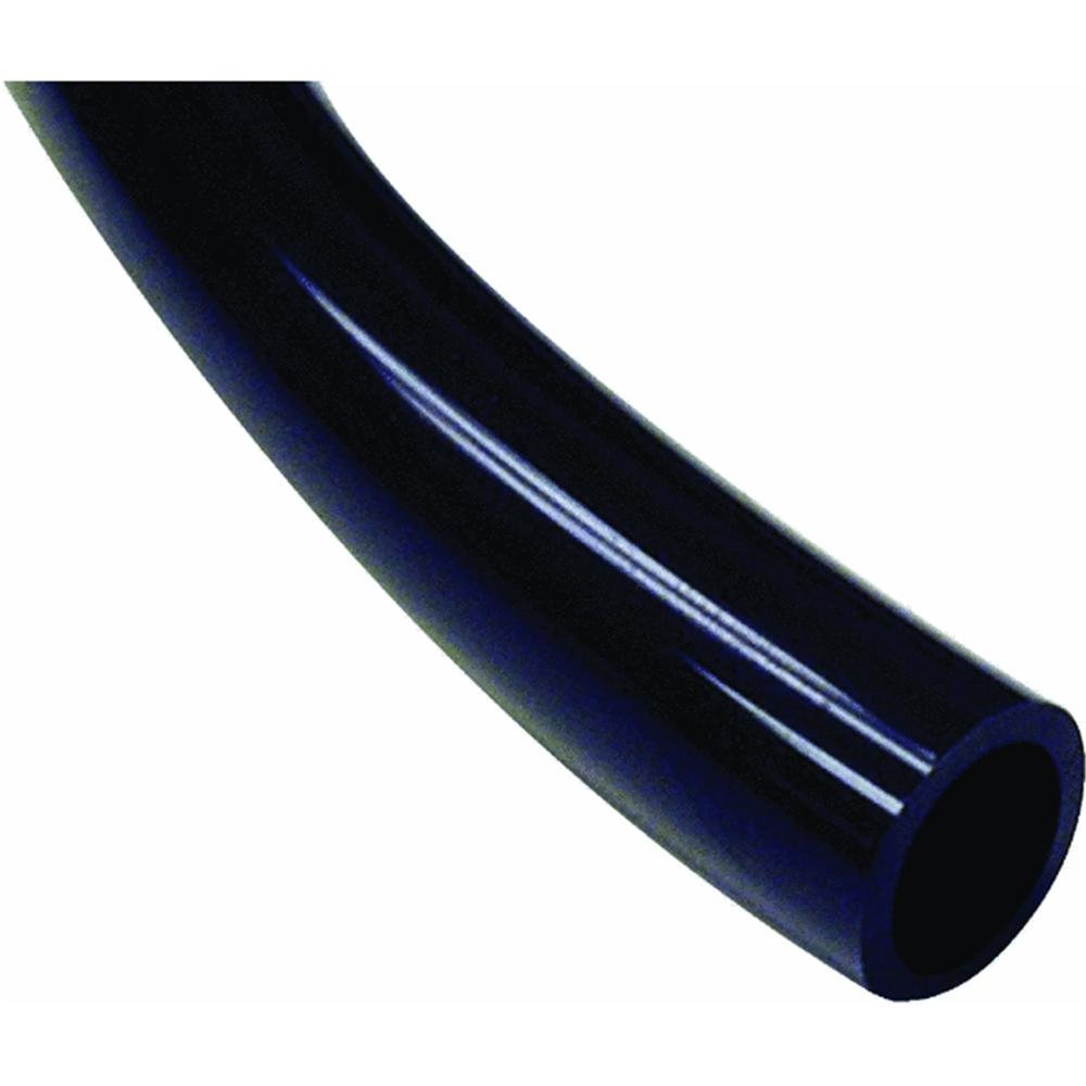 Watts RWNK 1 Inch Washing Machine Hose & Dishwasher Water Supply Line - 50 Feet Black Rubber Braided Stainless Steel - For Laundry Rooms, Kitchens & RV Plumbing Connections