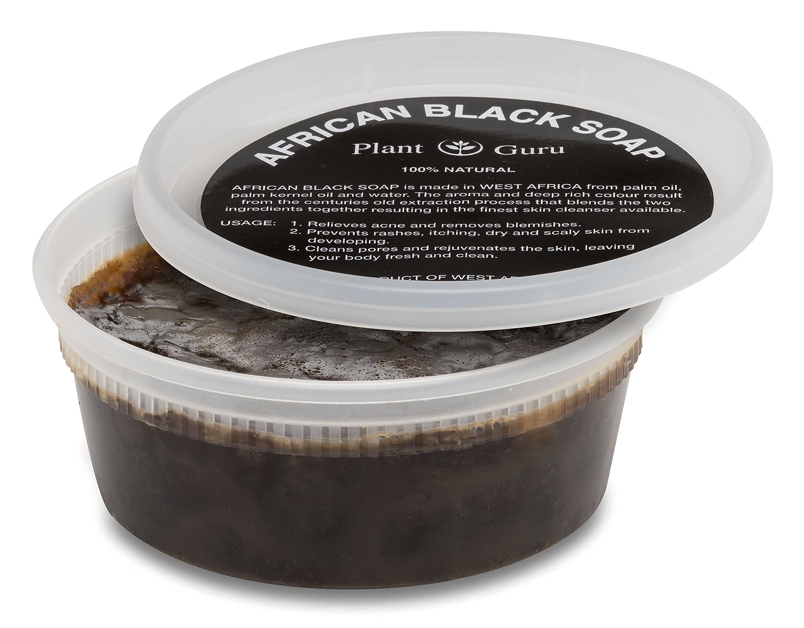 **100% Pure African Black Soap Paste - 8 oz Raw Natural from Ghana | Acne, Eczema & Psoriasis Treatment | Fights Dry Skin, Scars & Dark Spots | Face & Body Wash for Pimples & Blackheads | Ideal for Sensitive Skin & Daily Skincare Routine**