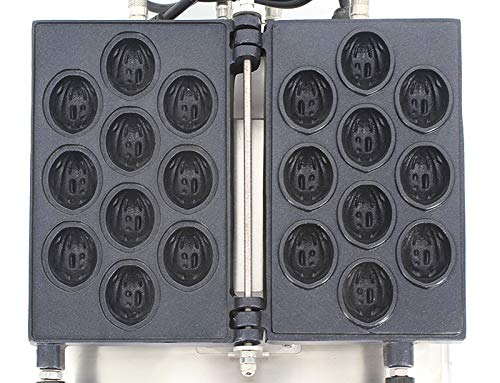 Nonstick Electric Walnut Waffle Maker - 110V Sweet Cake & Crisp Machine (10pcs/Plate) - Perfect for Breakfast, Desserts, and Family Gatherings