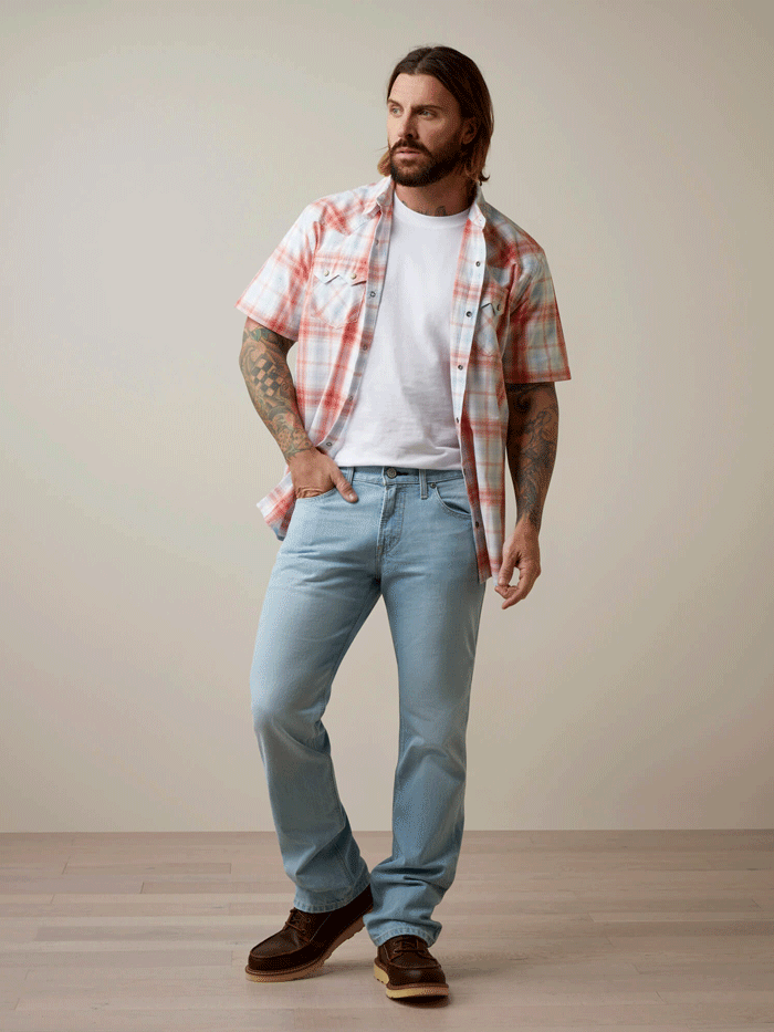Ariat Men's M7 Slim Toro Straight Jean - Cali Ultralight Denim Pants for Work & Casual Wear | Comfortable Slim Fit for Everyday Use & Outdoor Activities