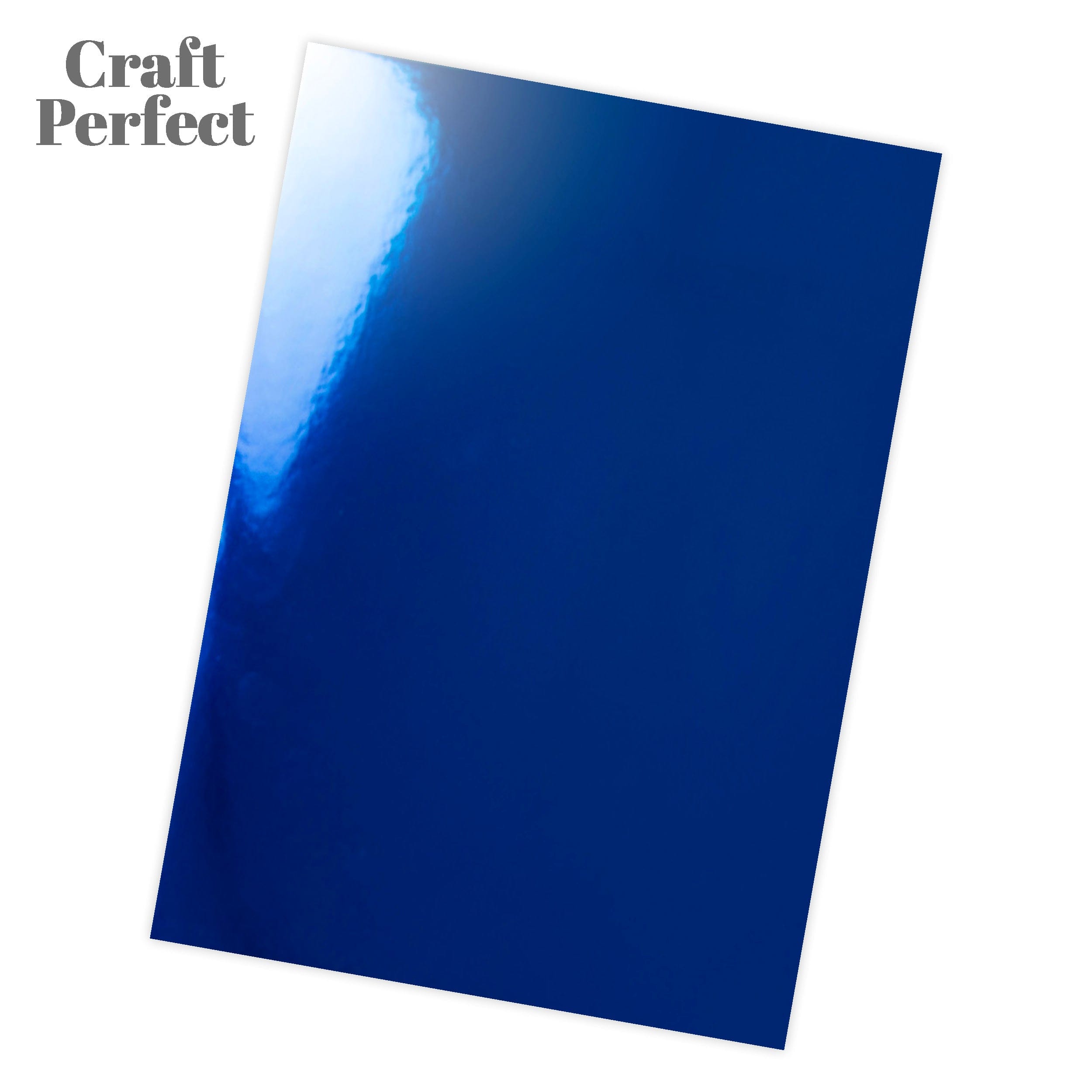 Imperial Blue A4 Mirror Card - Premium Crafting Paper for Scrapbooking, Card Making & DIY Projects - Perfect for Invitations, Greeting Cards & Home Decor