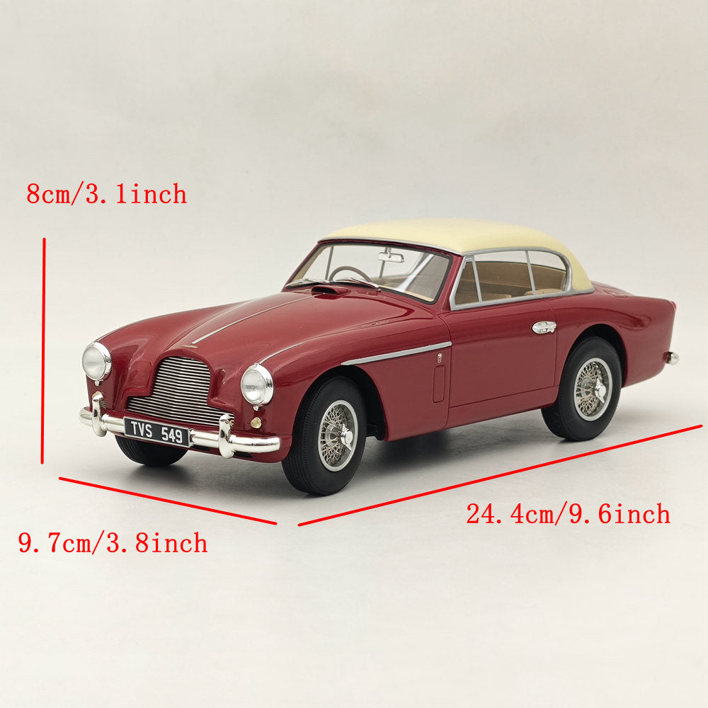 1/18 Scale Aston Martin DB2/4 MKII FHC Notchback 1955 Red Resin Diecast Model Car - CML096 Collectible for Display, Gifts & Car Enthusiasts