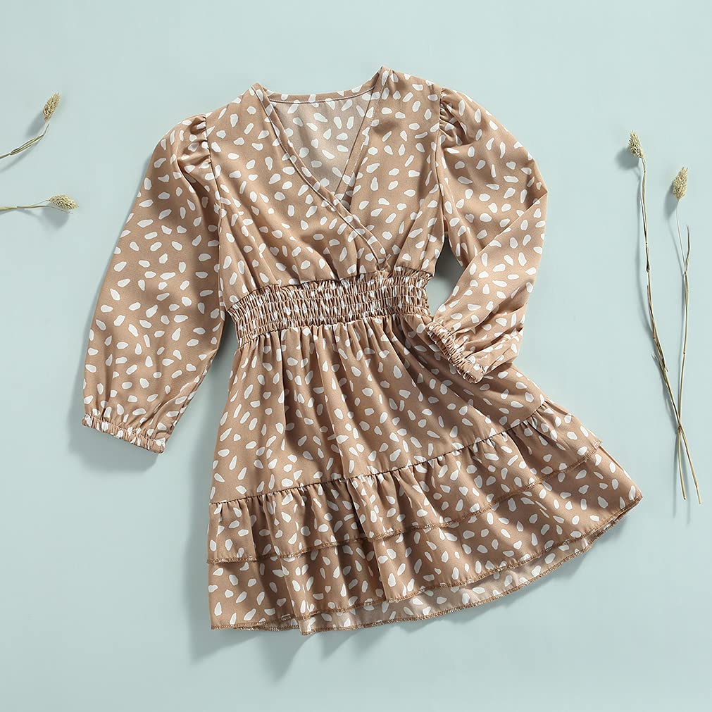 MERSARIPHY Toddler Girl Floral Dress - Cute Baby Girl Fall & Winter Clothes, Casual Long Sleeve Coat for 1-3 Years Old - Perfect for Holiday Photos, Birthday Parties & Family Outings