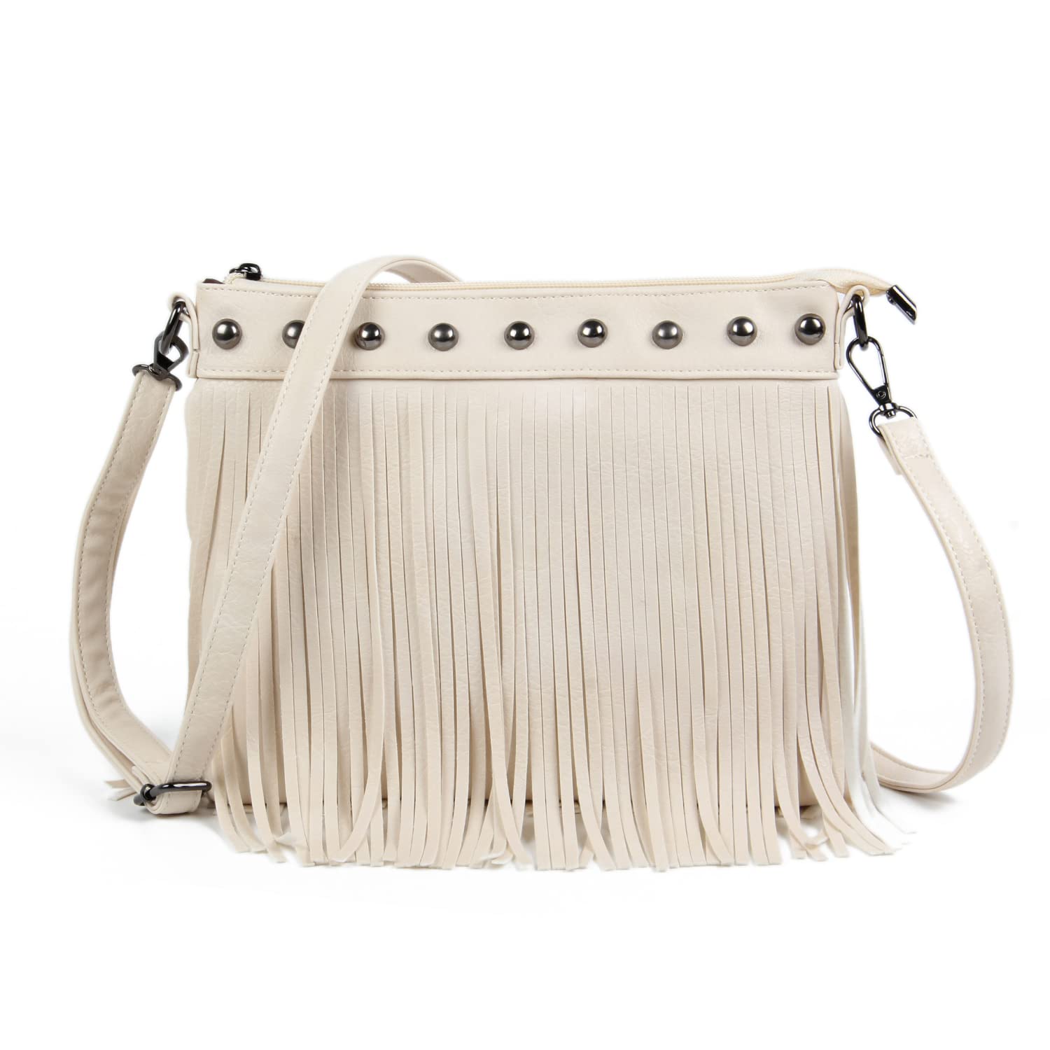 Vintage Emprier Women's Hobo Crossbody Purse with Fringe & Tassel - Small Shoulder Handbag for Casual Outings, Date Nights & Travel Accessories