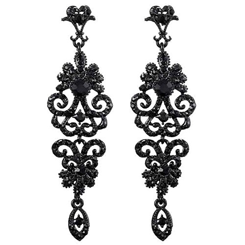 D-Black Earrings Pin