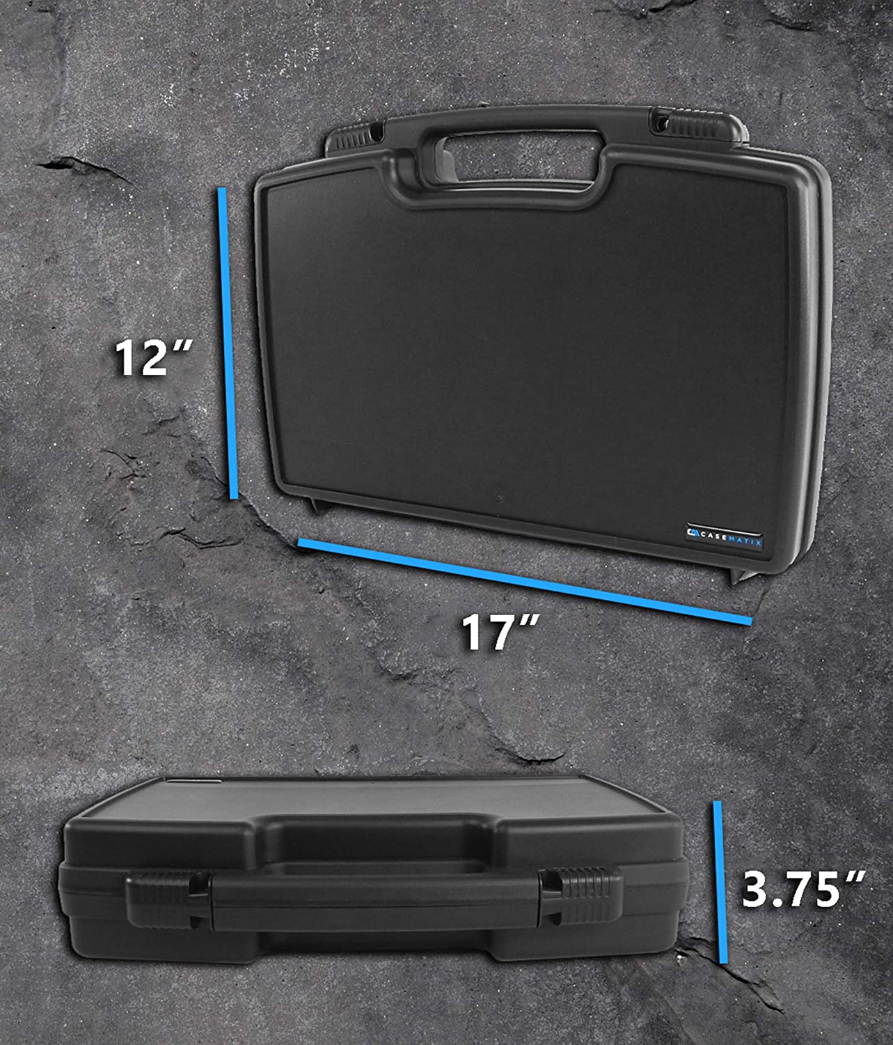 CASEMATIX Hard Shell Miniature Storage Travel Case - 30 Figurine Organizer with Protective Foam for Dungeons & Dragons, Warhammer 40K Miniatures | Perfect for Tabletop Gaming, Collectible Transport & Safe Storage