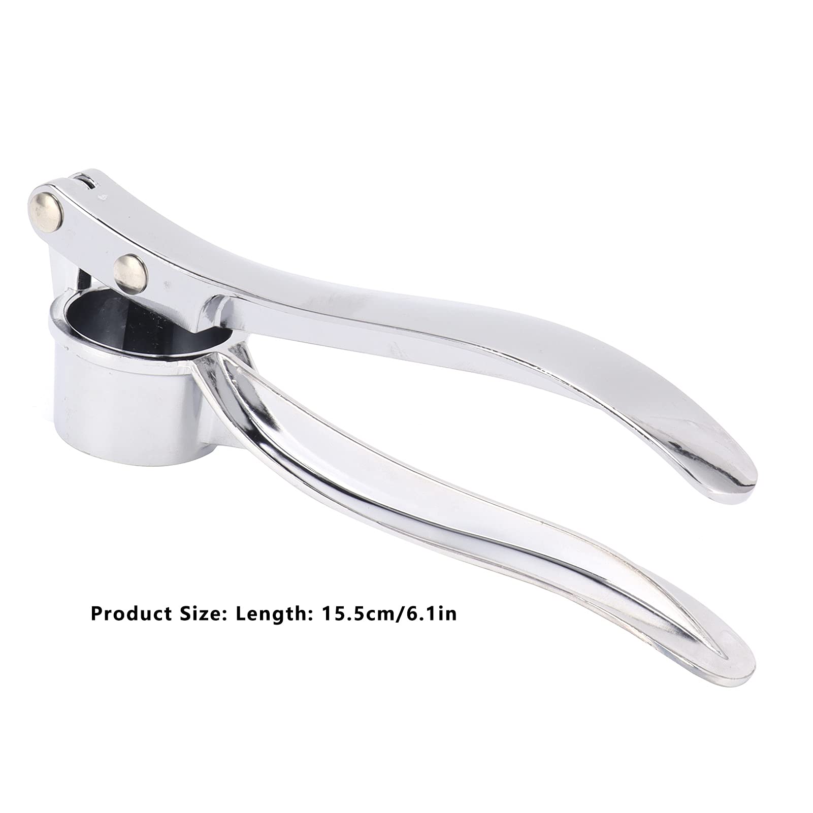 Premium Stainless Steel Garlic Press - Heavy Duty Ergonomic Garlic Mincer & Ginger Crusher - Rust-Proof Kitchen Gadget for Chopping, Mincing & Pressing - Perfect for Cooking, Meal Prep & Restaurants